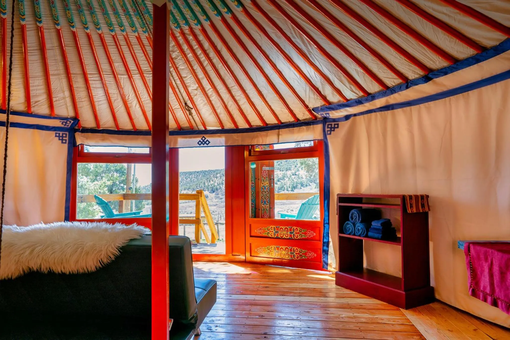 Bed in Boulder Mountain Guest Ranch