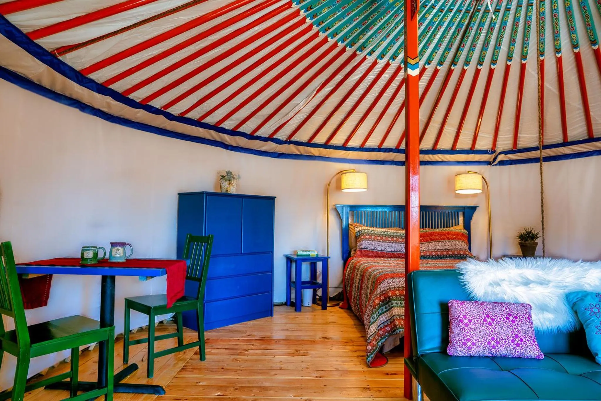 Bed in Boulder Mountain Guest Ranch