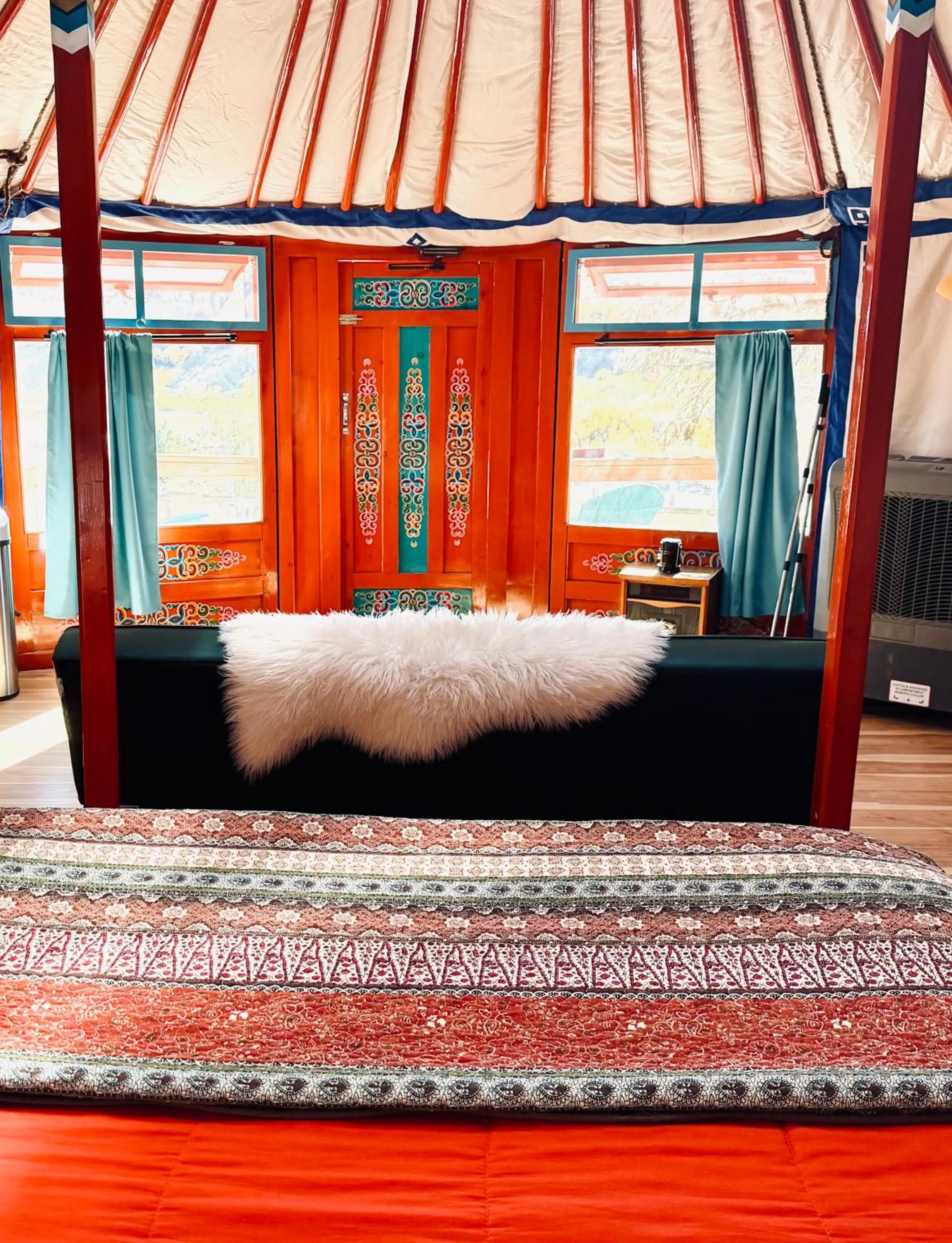 Bed in Boulder Mountain Guest Ranch