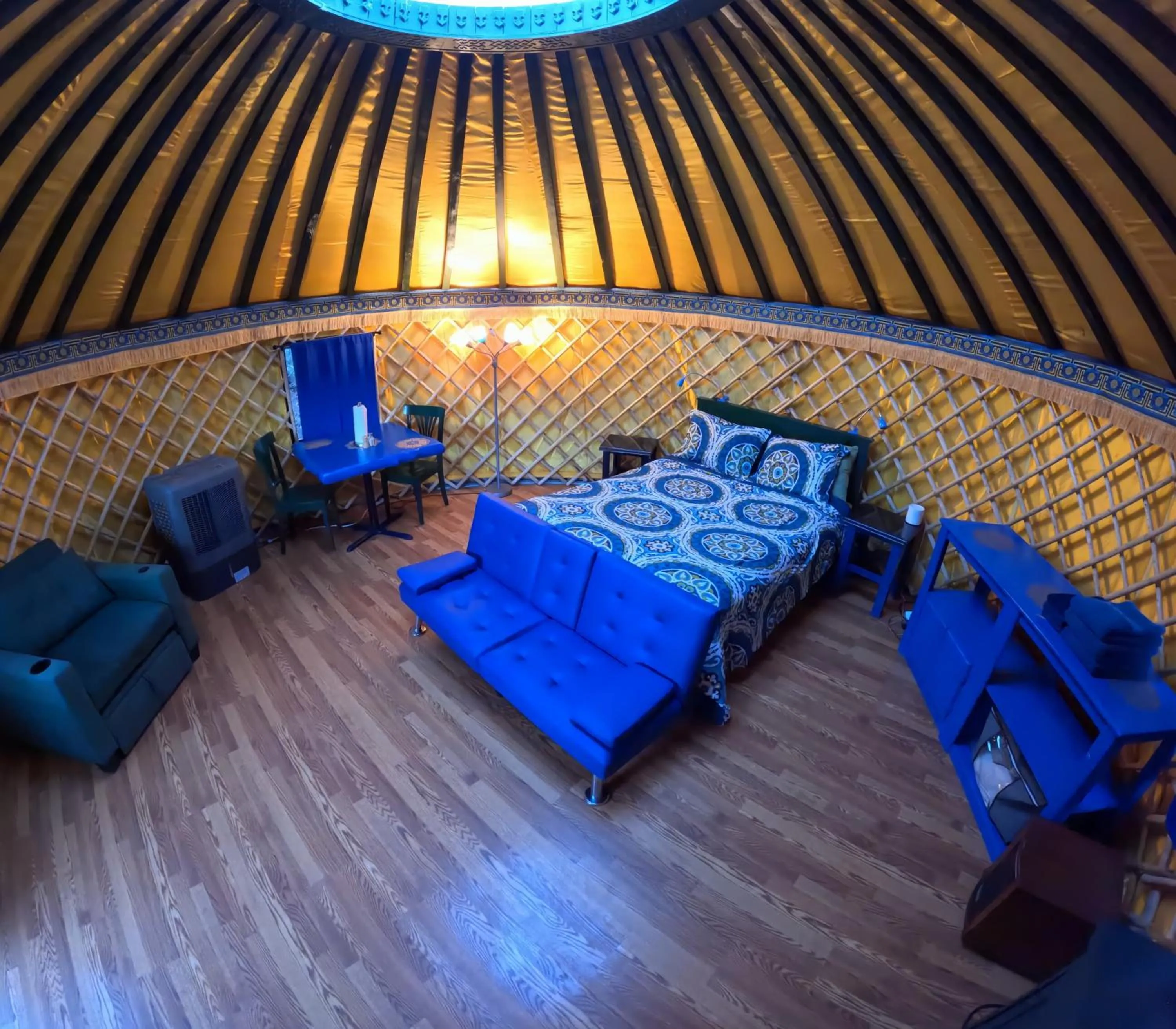 Bed in Boulder Mountain Guest Ranch