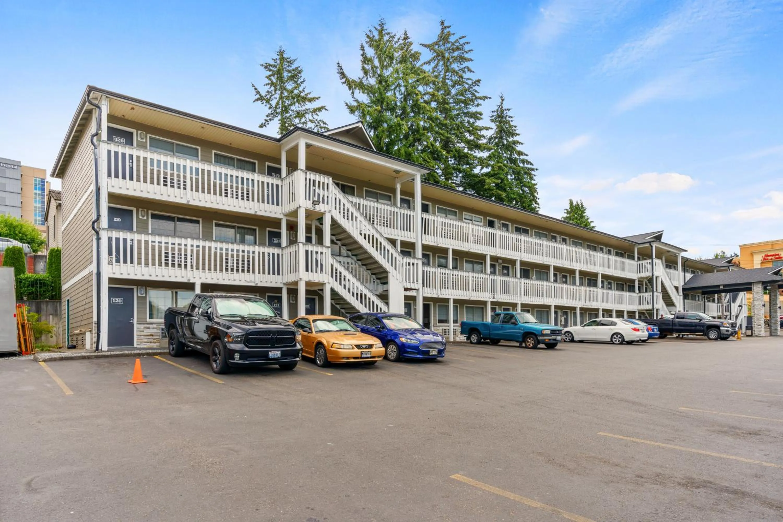Property building in Basecamp Puyallup a Travelodge by Wyndham