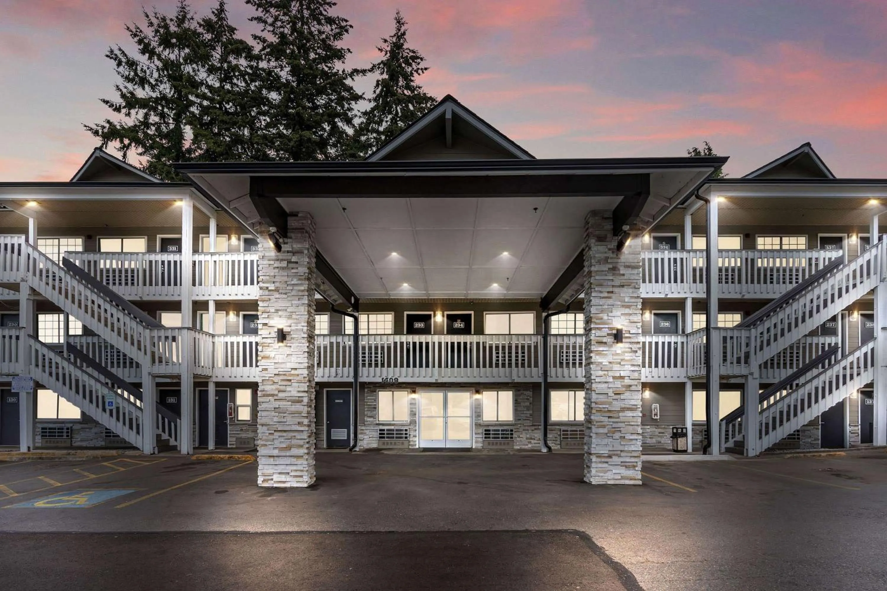 Property building in Basecamp Puyallup a Travelodge by Wyndham