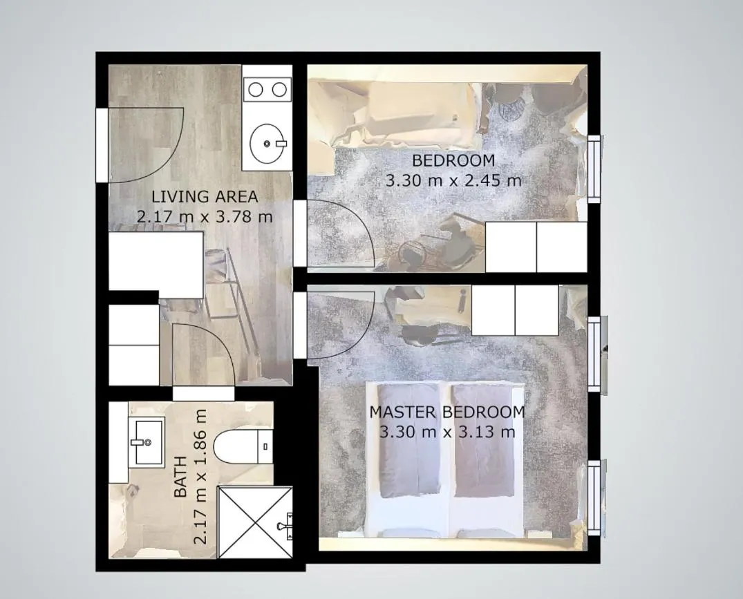 Floor plan in Boardinghouse Emden