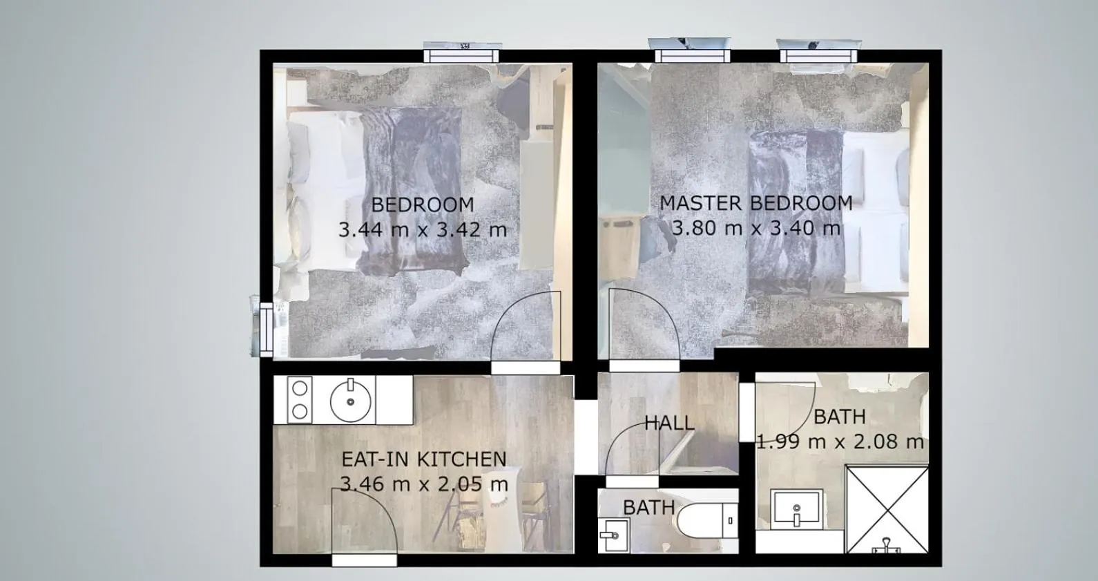 Floor plan in Boardinghouse Emden