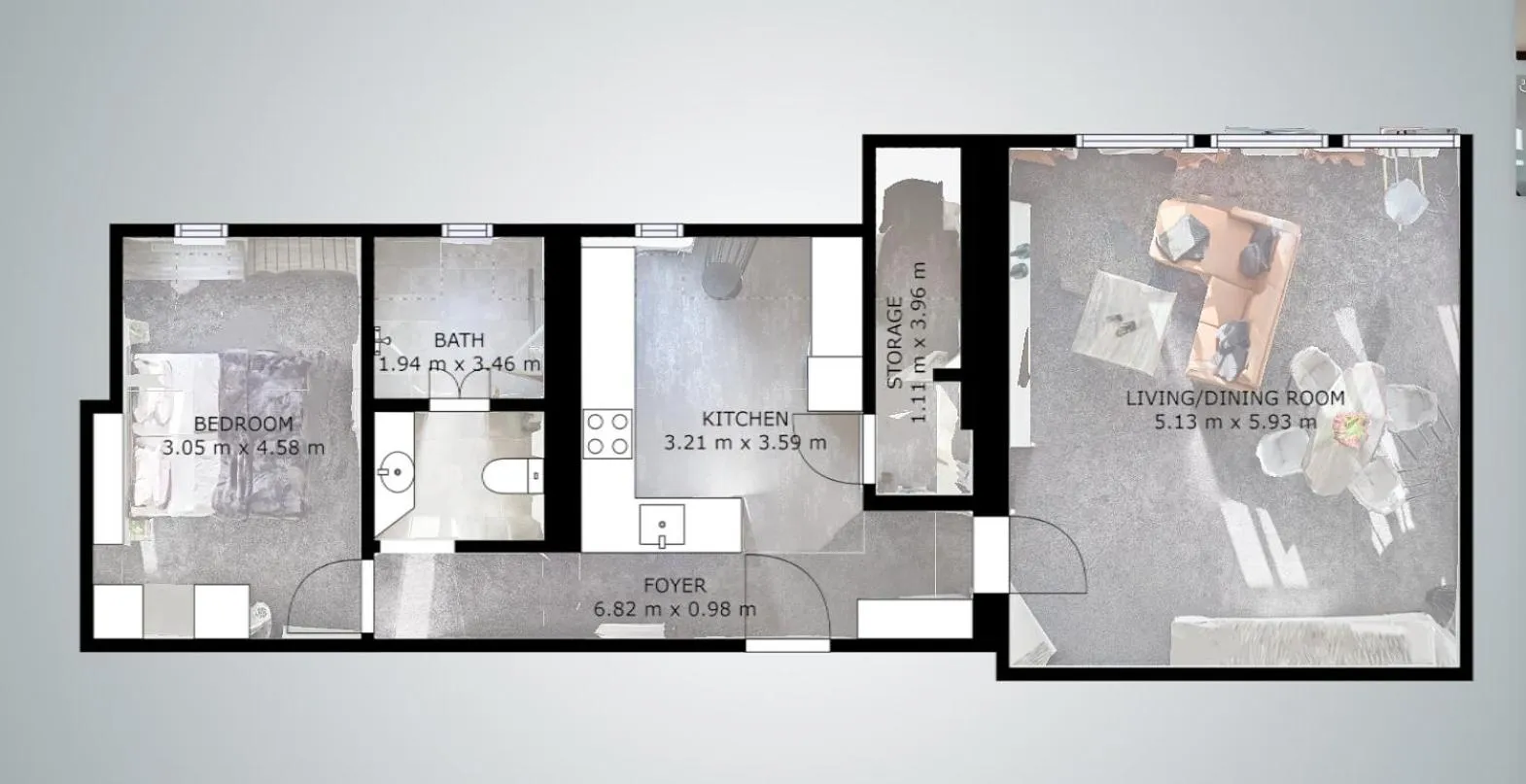 Floor plan in Boardinghouse Emden
