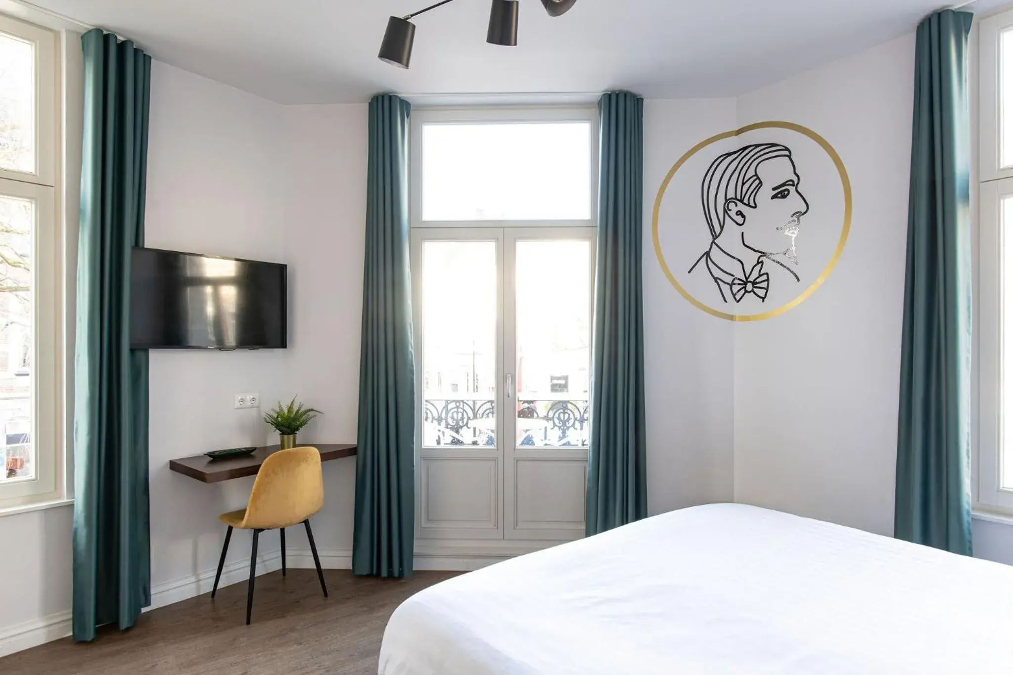 View (from property/room), Bed in Alex Maastricht View (from property/room), Bed in Alex Maastricht