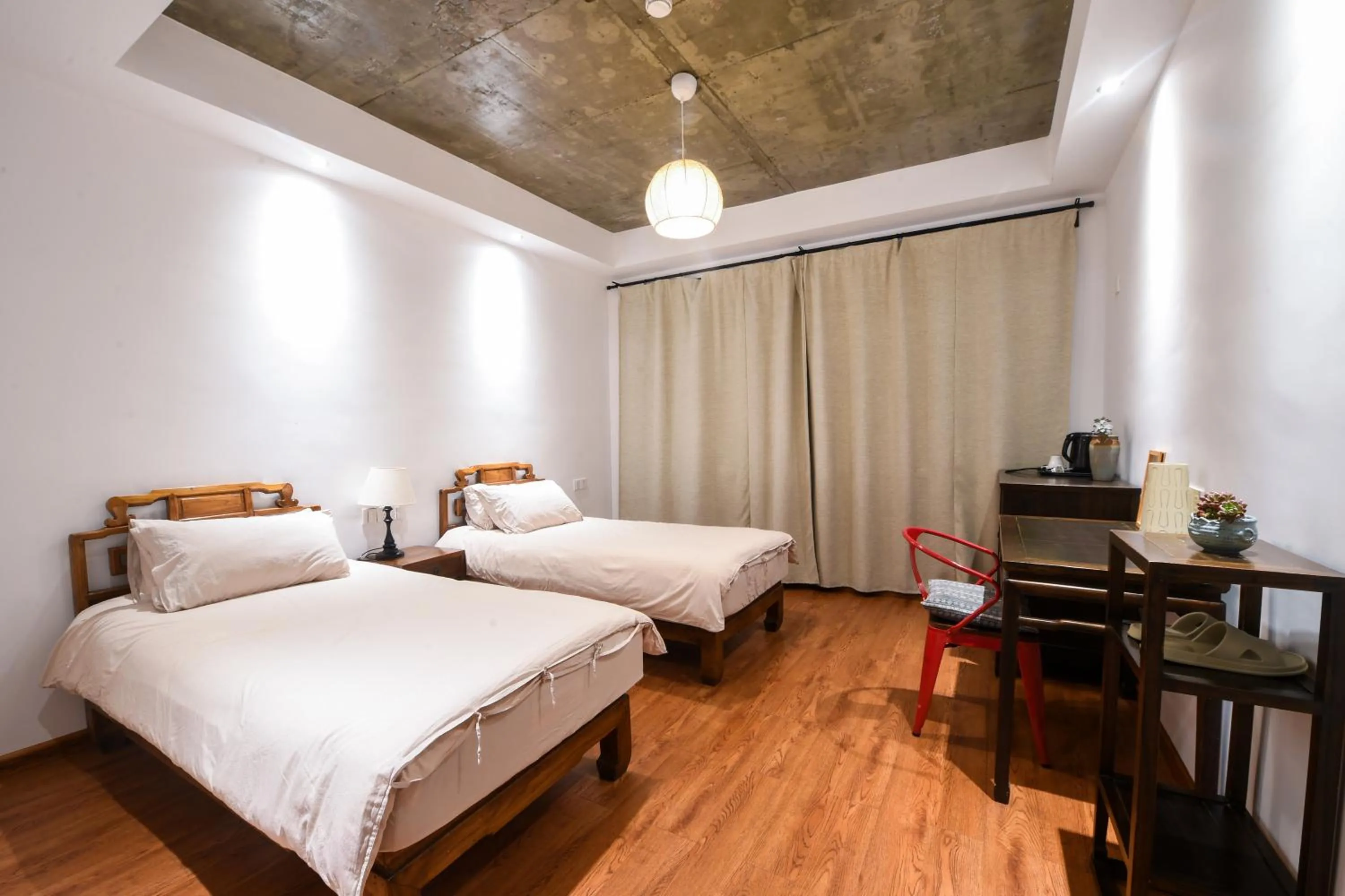Standard Twin Room - single occupancy in 桐庐舍予民宿 Tonglu Sheyu Country House