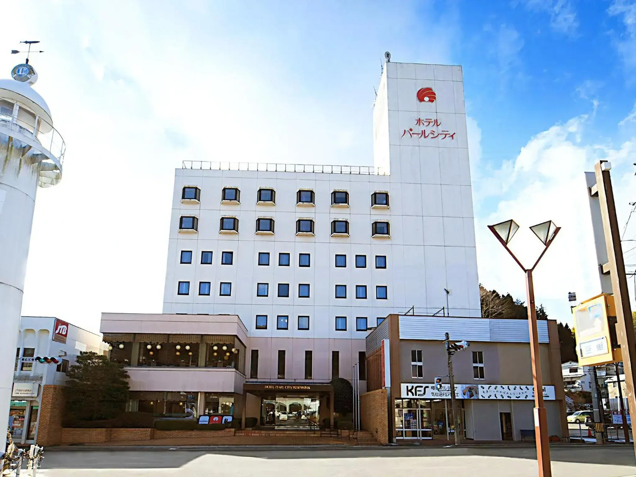 Property building in Hotel Pearl City Kesennuma Property building in Hotel Pearl City Kesennuma