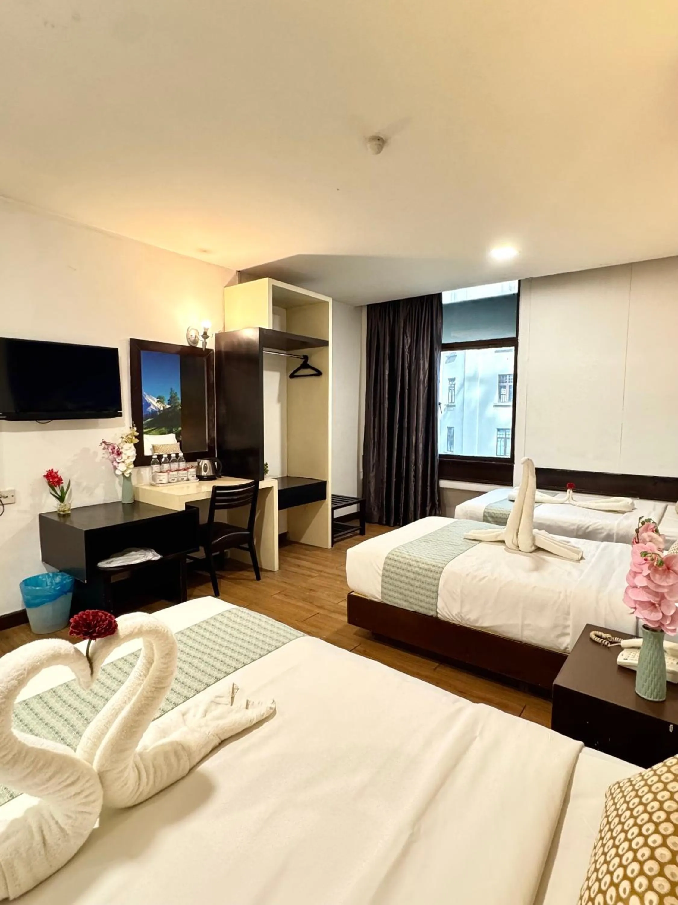 Bed in Swiss Hotel Kuala Lumpur