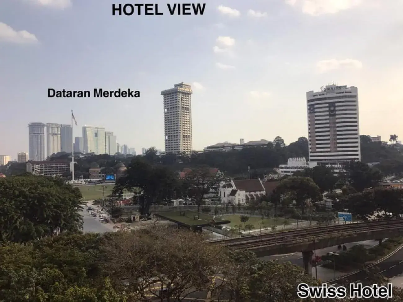 Street view in Swiss Hotel Kuala Lumpur