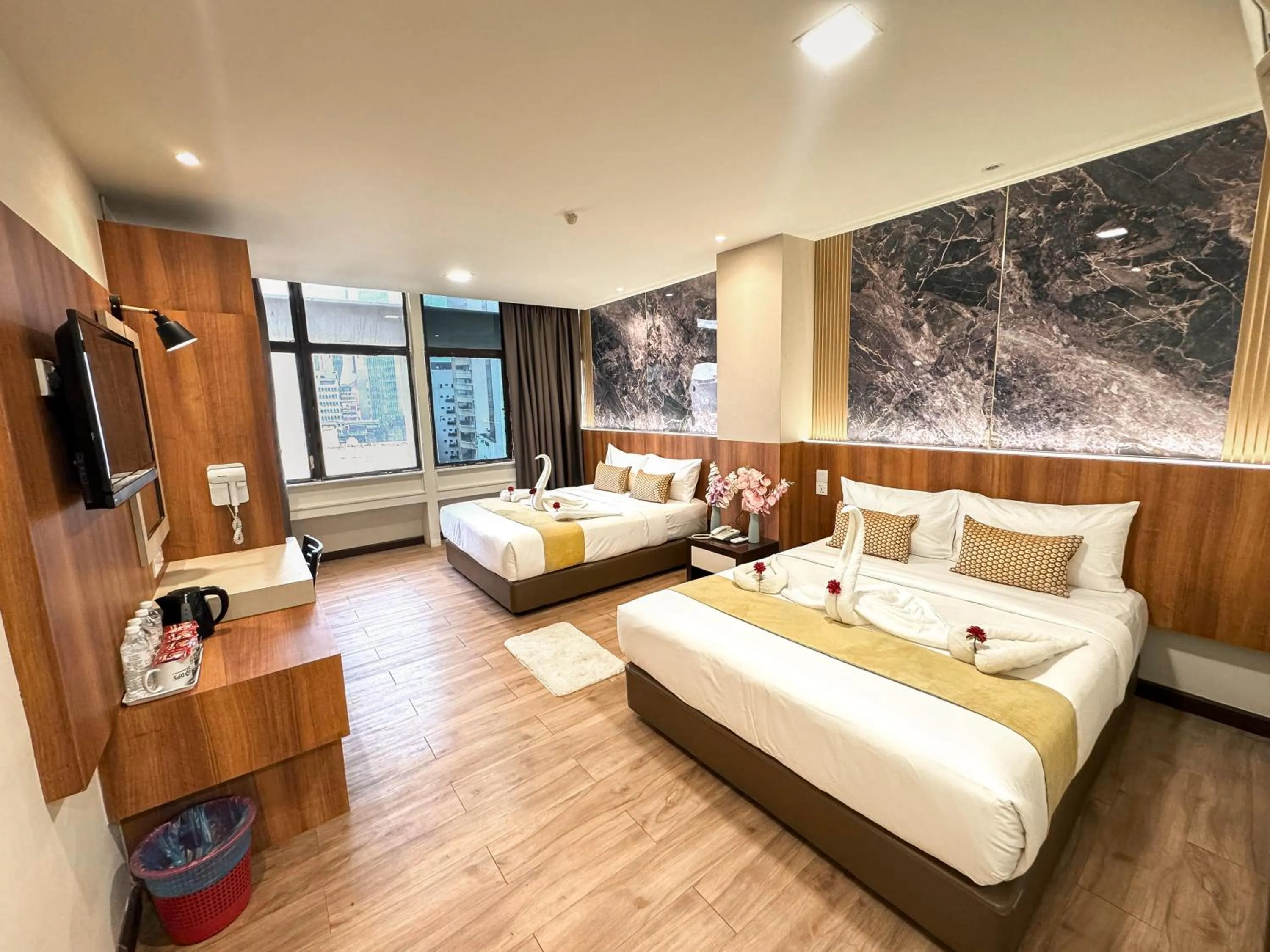 Bed in Swiss Hotel Kuala Lumpur