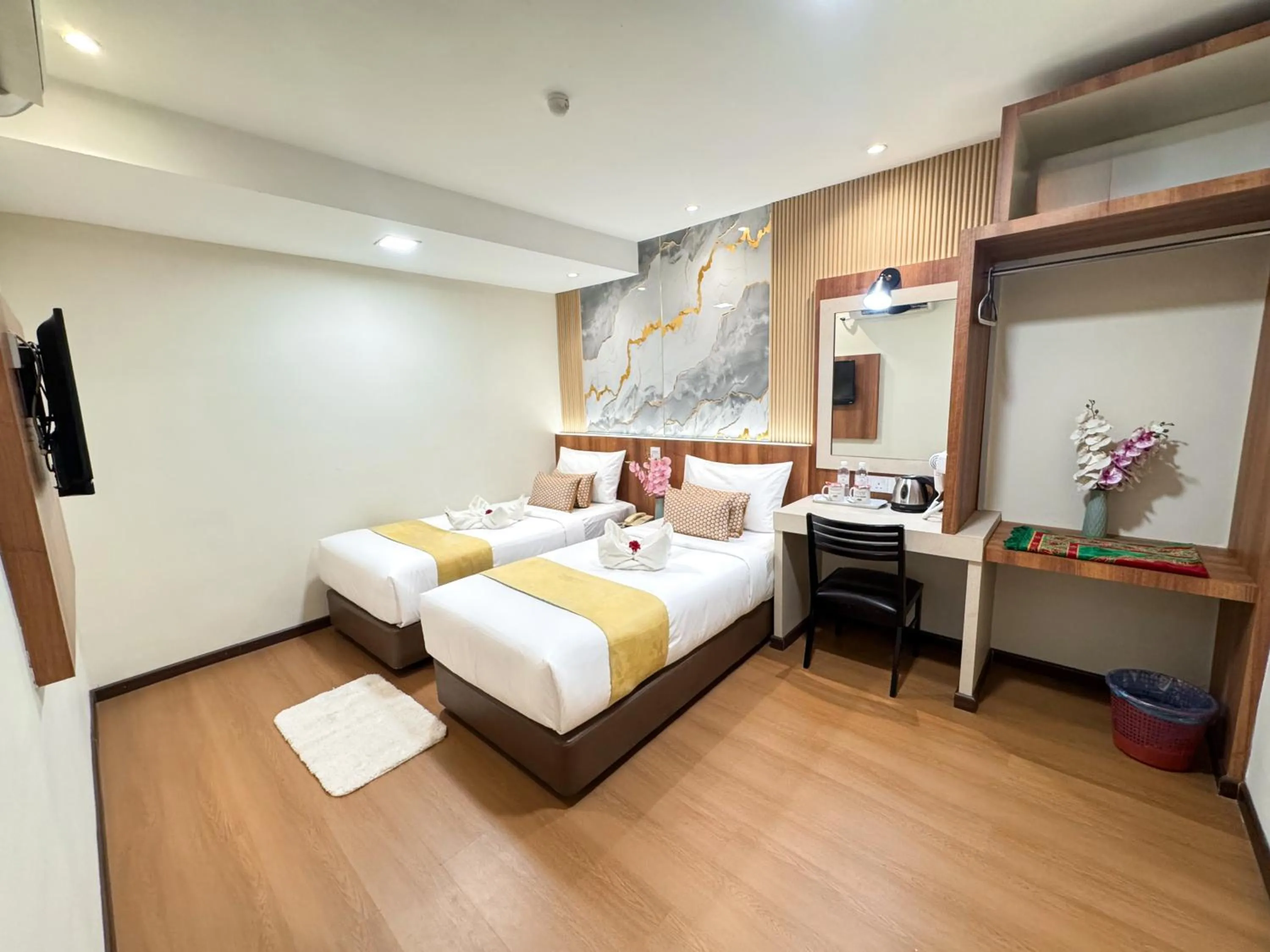 Bed in Swiss Hotel Kuala Lumpur