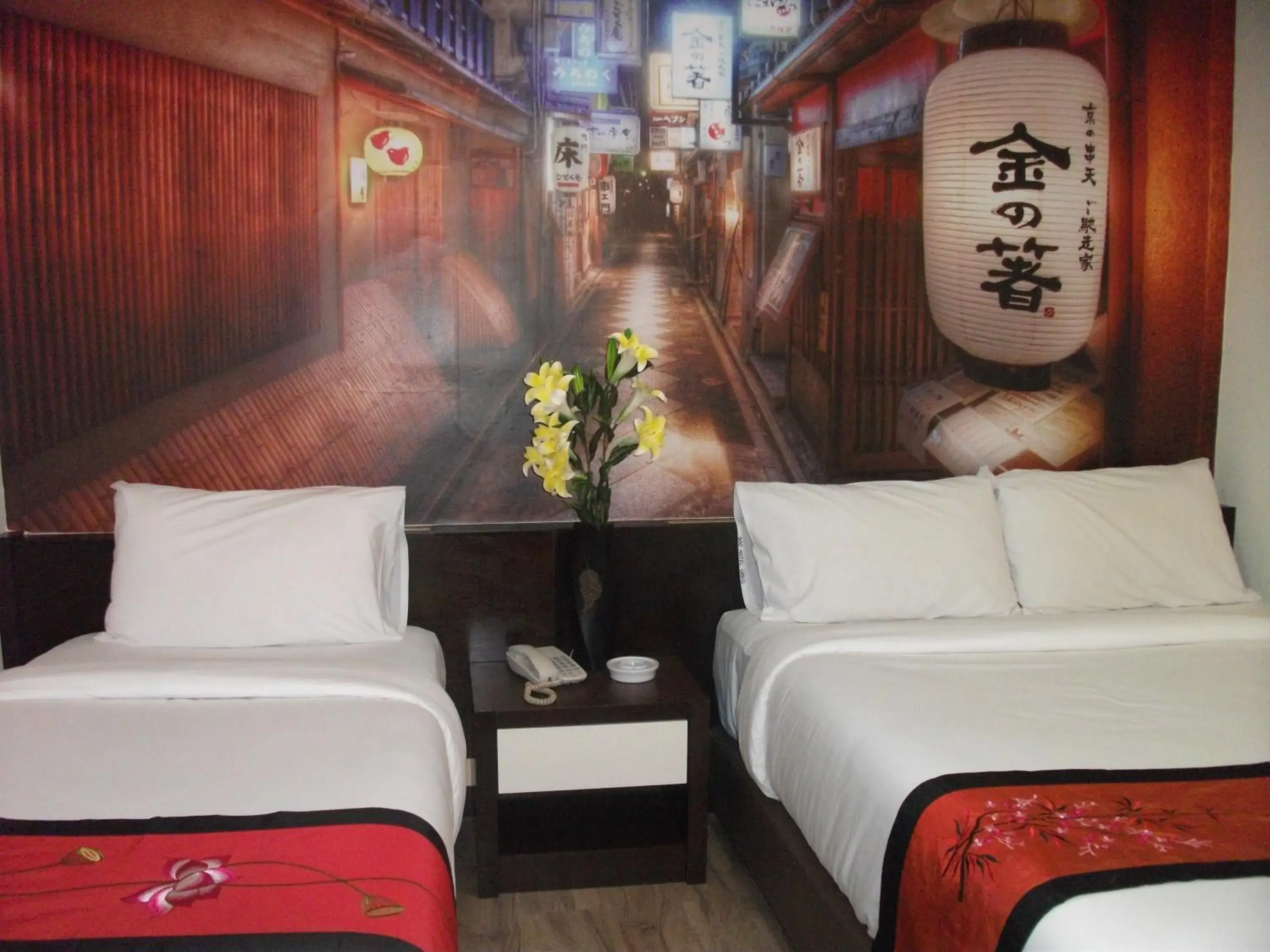 Decorative detail, Bed in Swiss Hotel Kuala Lumpur