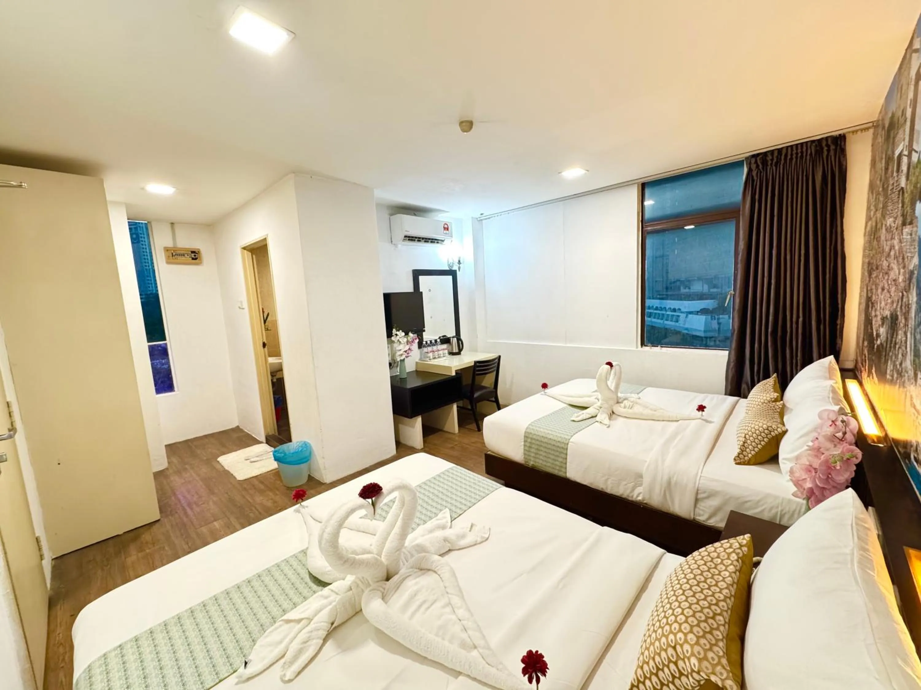 Bed in Swiss Hotel Kuala Lumpur