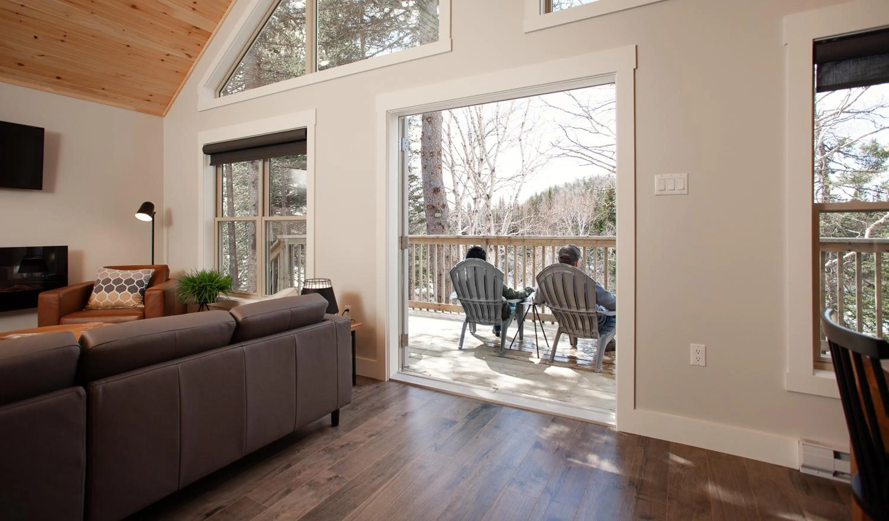 Living room in Indian Falls Chalets