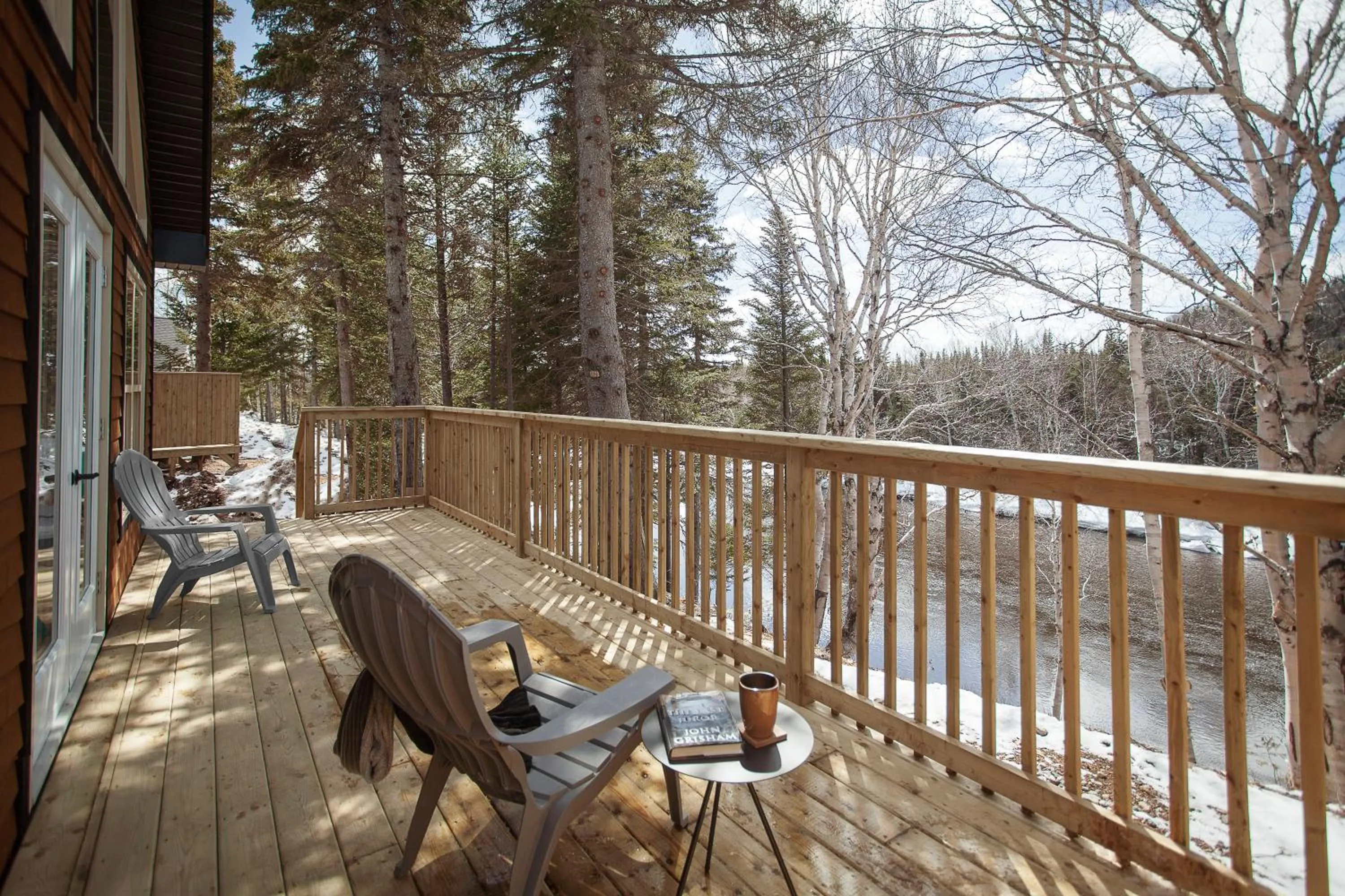 Patio in Indian Falls Chalets