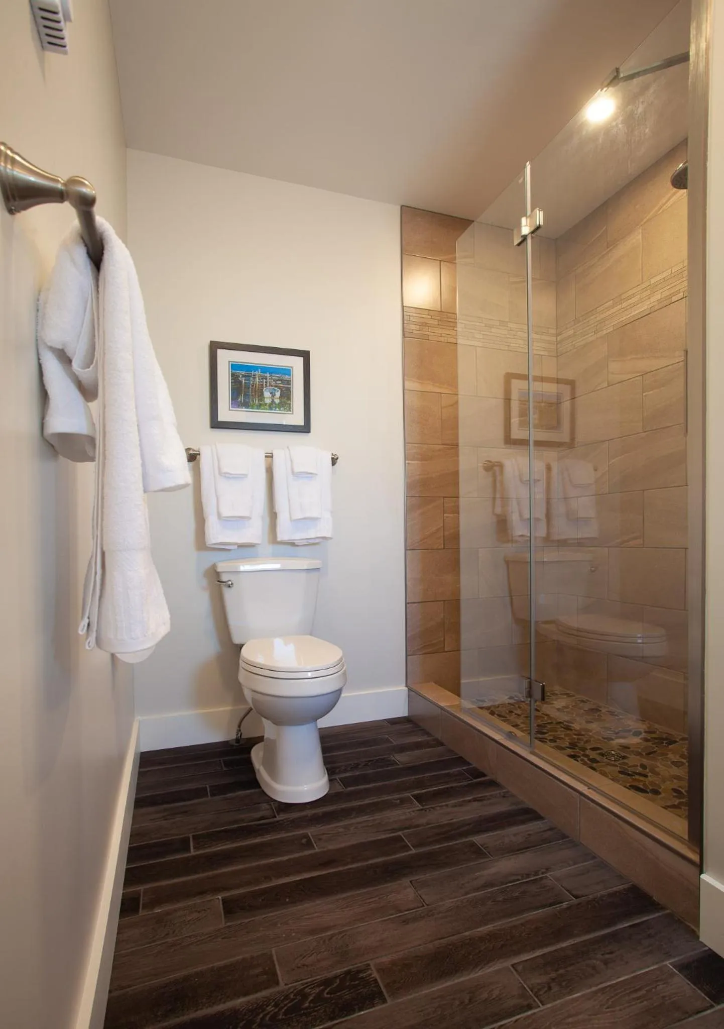 Toilet in Indian Falls Chalets