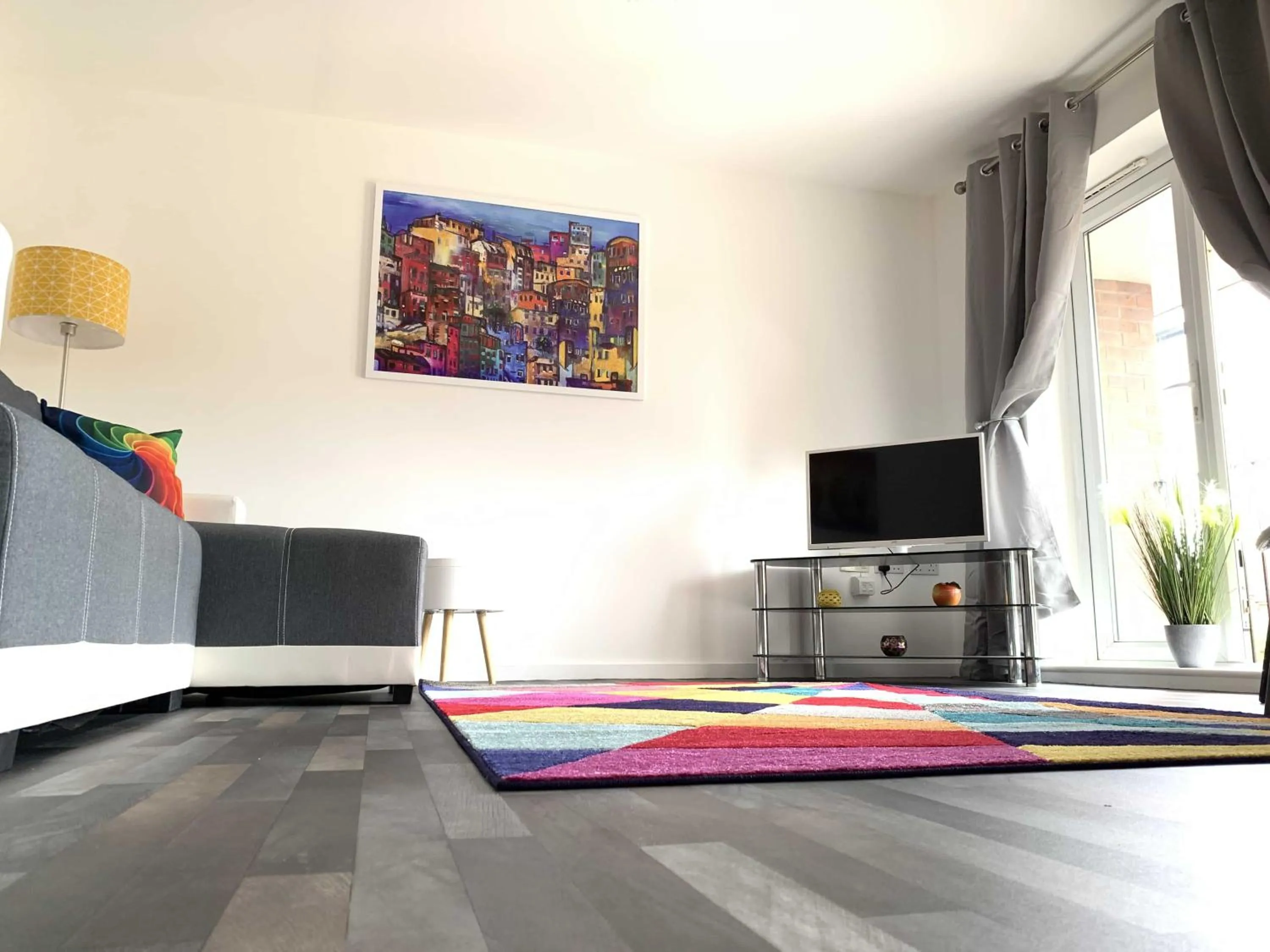 Living room in Grand Central Littleover Deluxe Apartments