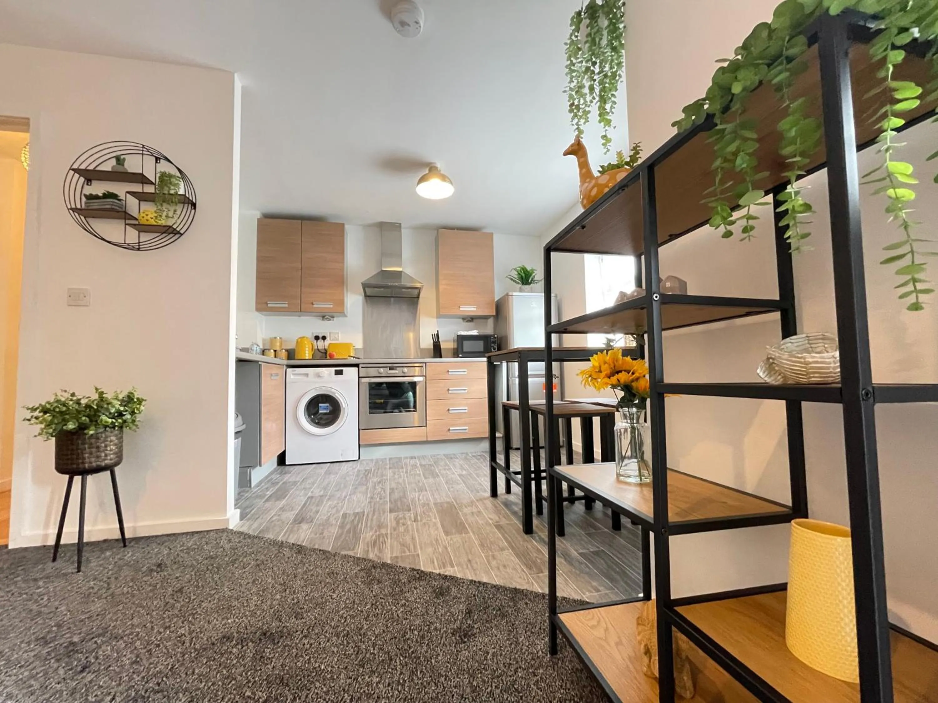 Kitchen or kitchenette in Grand Central Littleover Deluxe Apartments