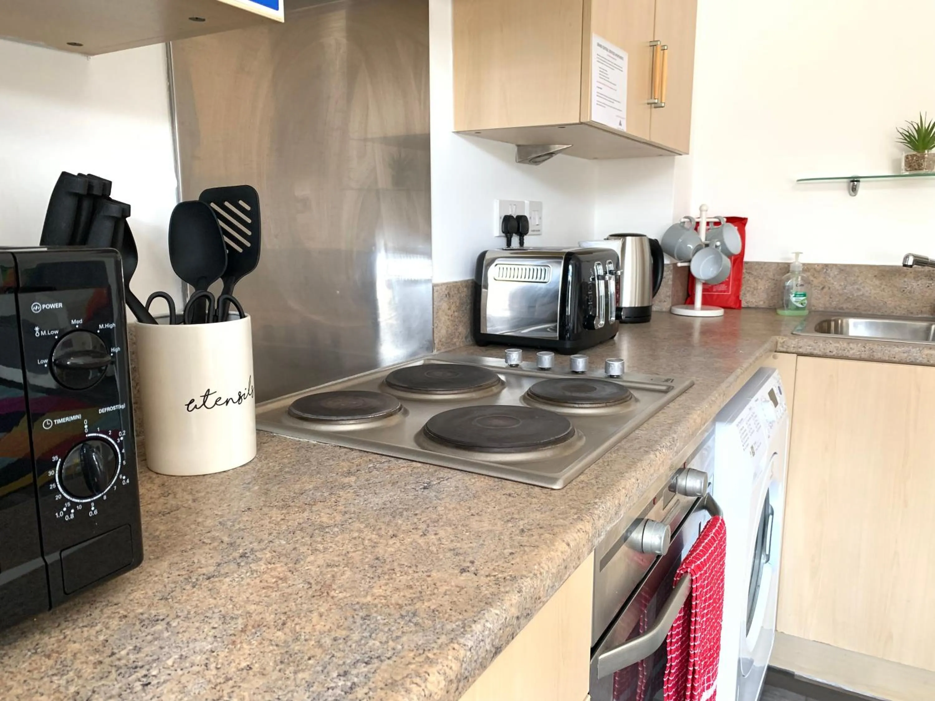 Kitchen or kitchenette in Grand Central Littleover Deluxe Apartments