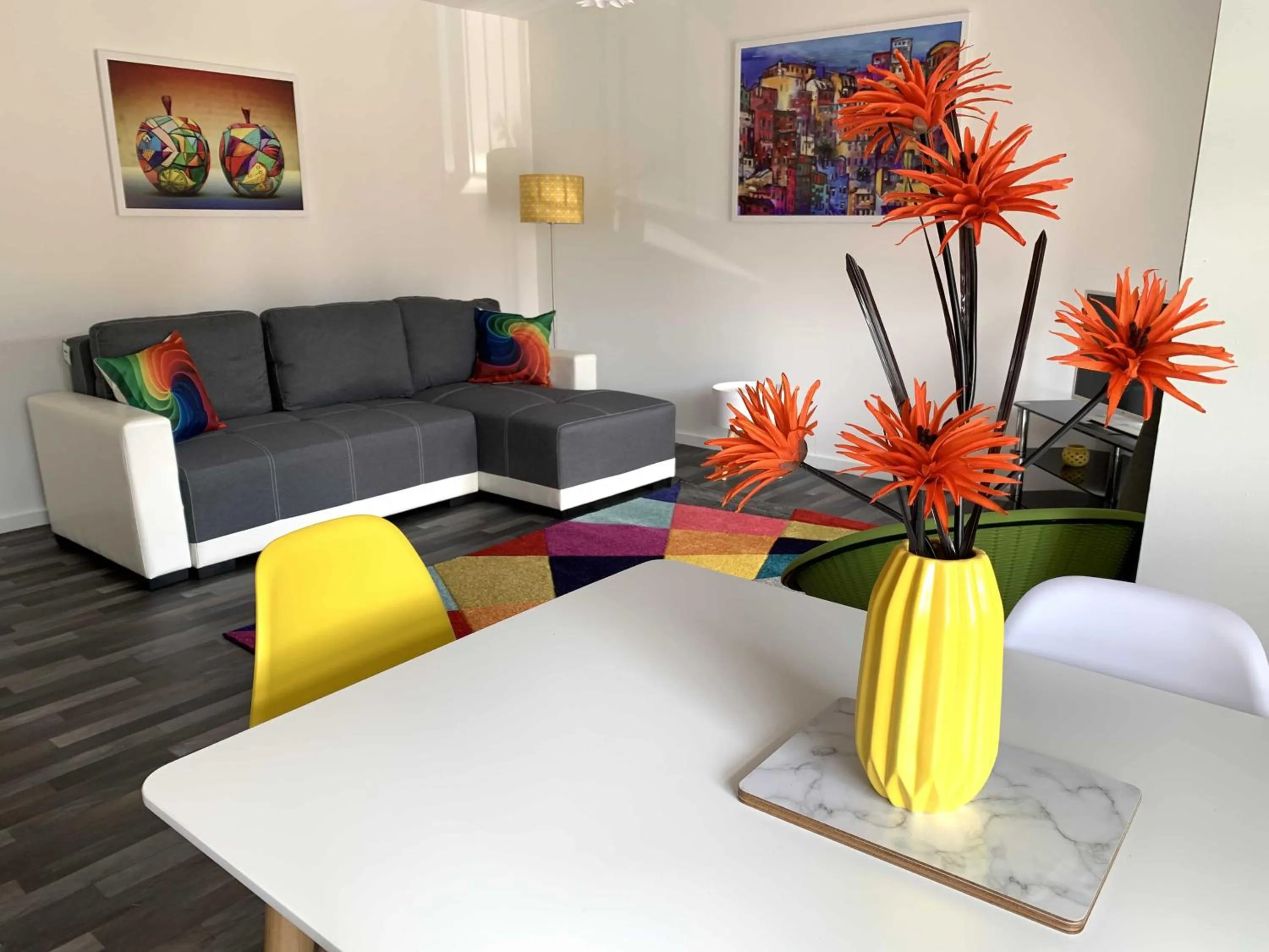 Living room in Grand Central Littleover Deluxe Apartments