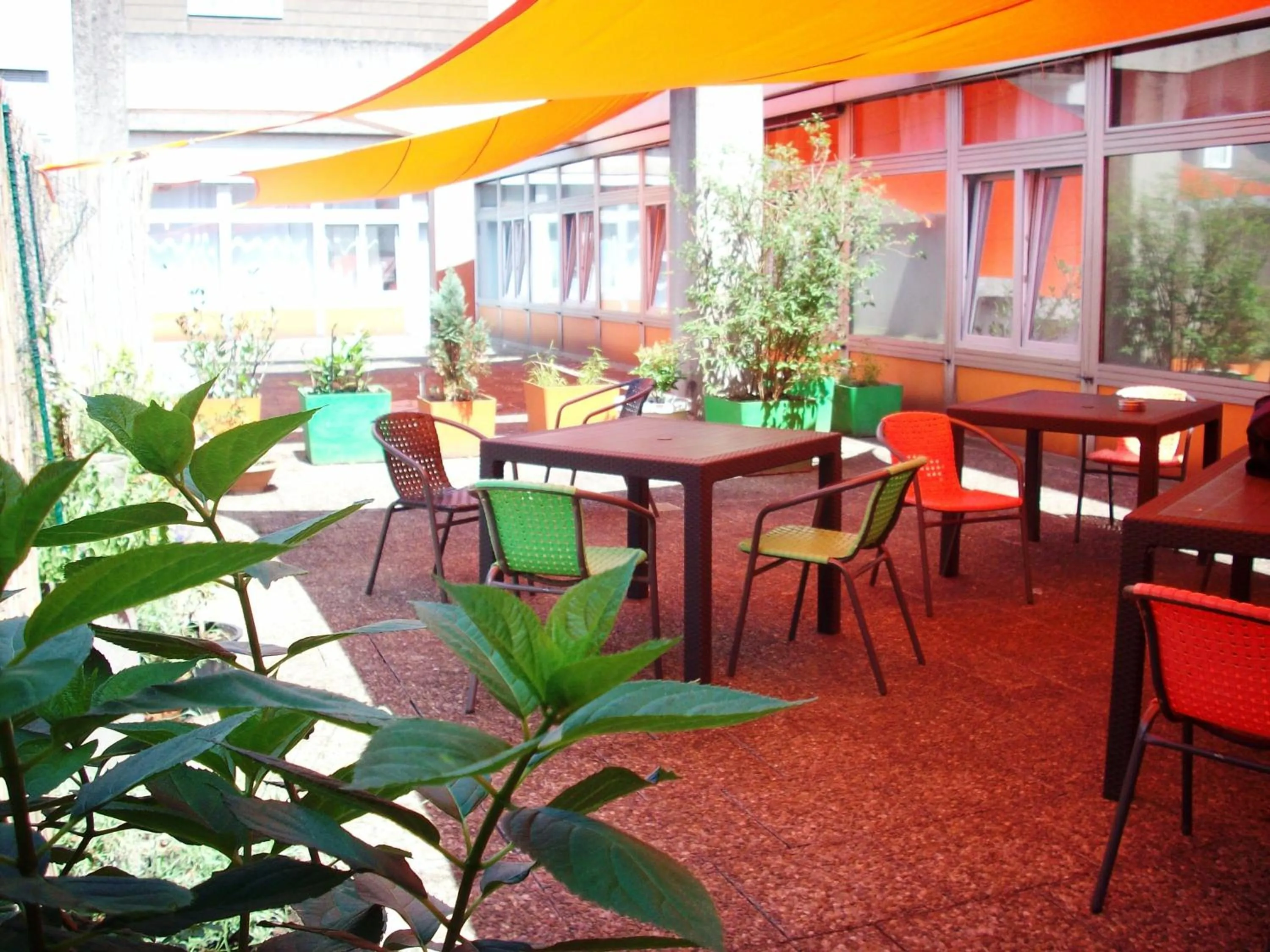 Balcony/Terrace in Hostel Gästehaus Kaiserpassage- Ihr Cityhostel