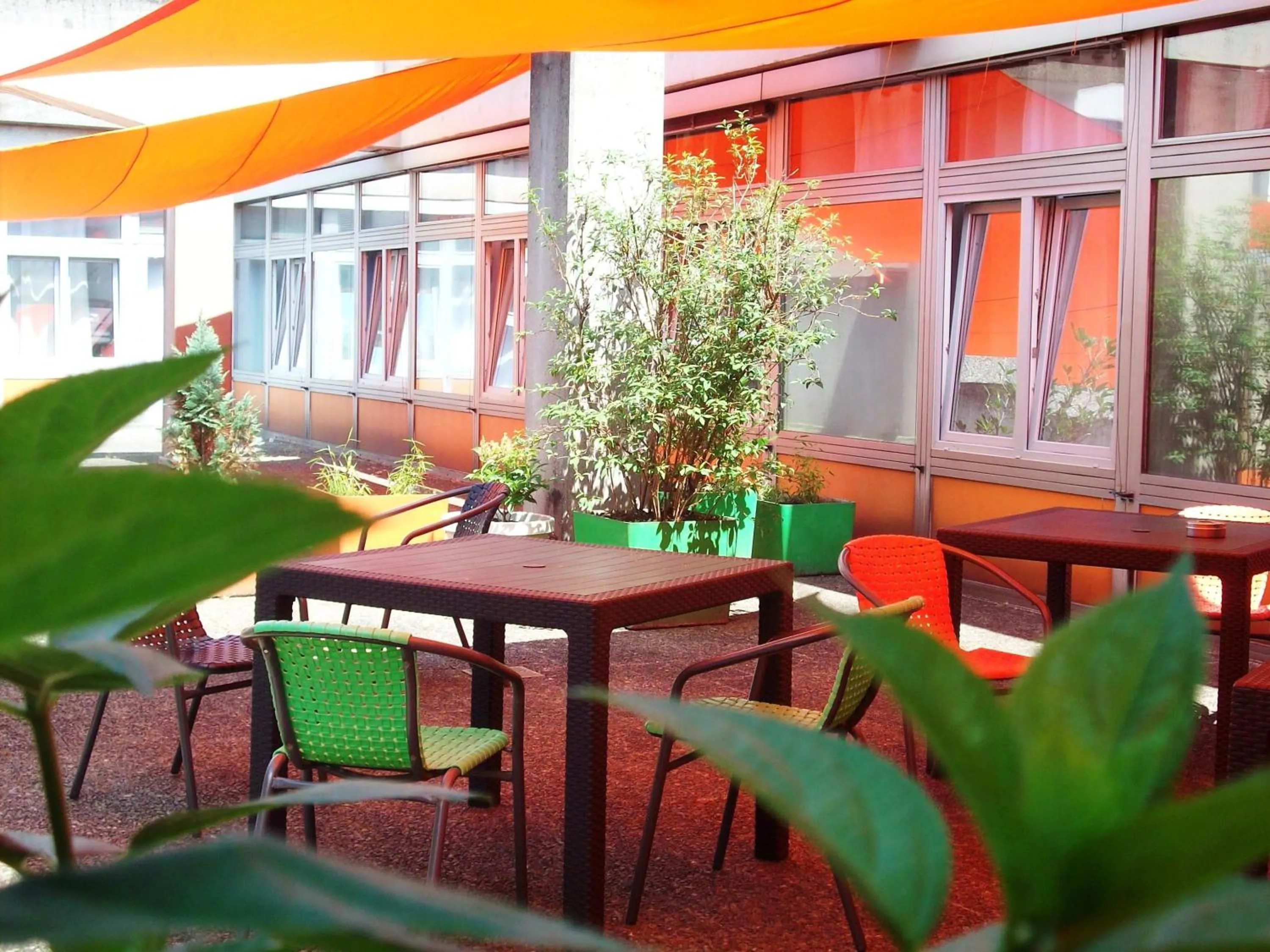 Balcony/Terrace in Hostel Gästehaus Kaiserpassage- Ihr Cityhostel