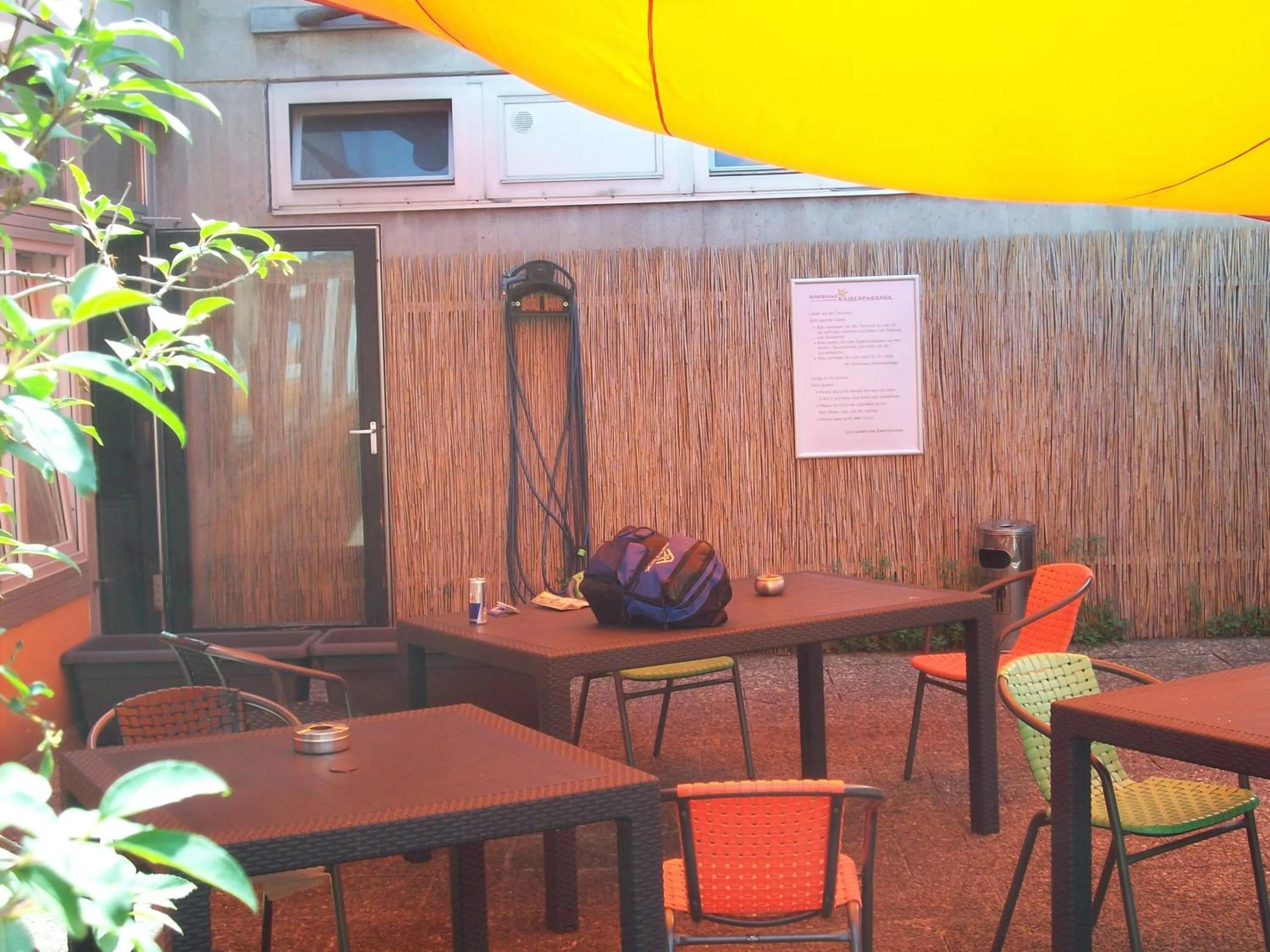 Balcony/Terrace in Hostel Gästehaus Kaiserpassage- Ihr Cityhostel