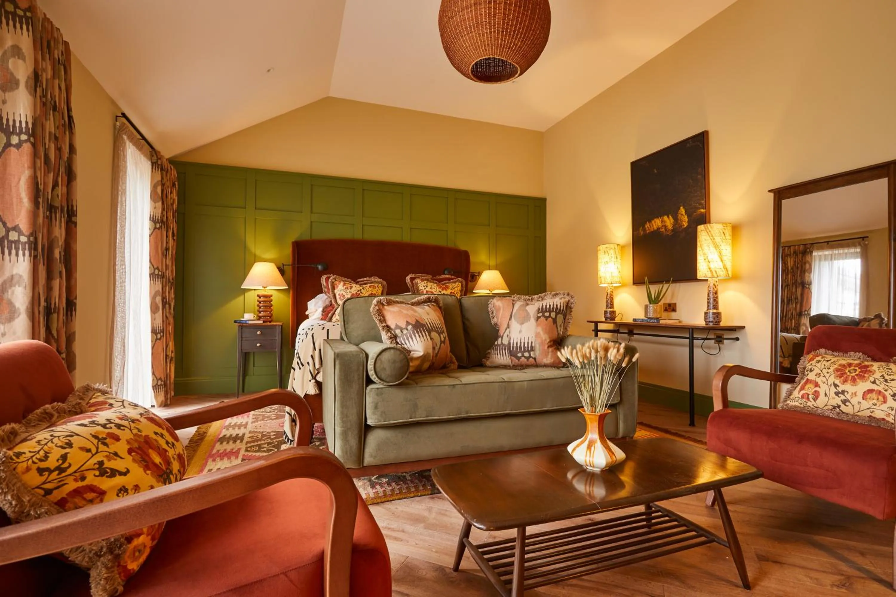 Decorative detail, Bed in Rothay Manor Hotel