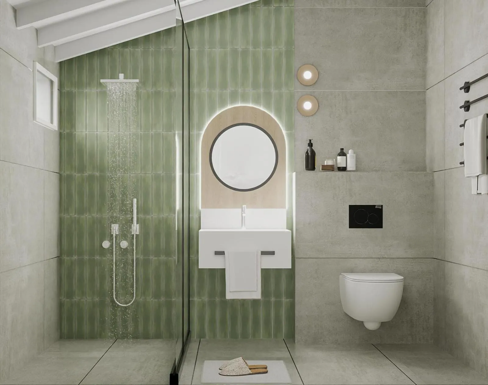 Shower in Arpia Hotel