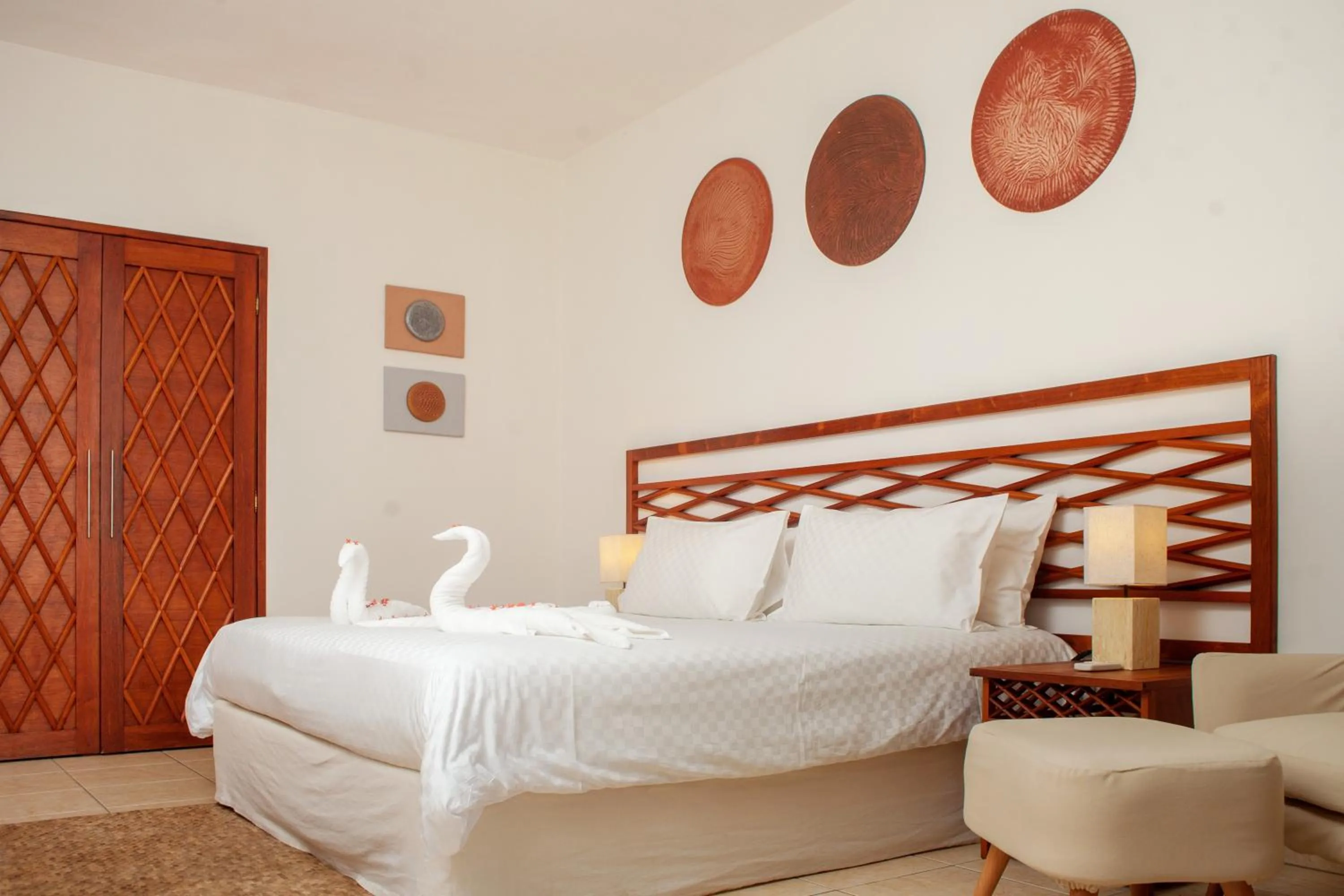 Bed in Royal Beach Hôtel