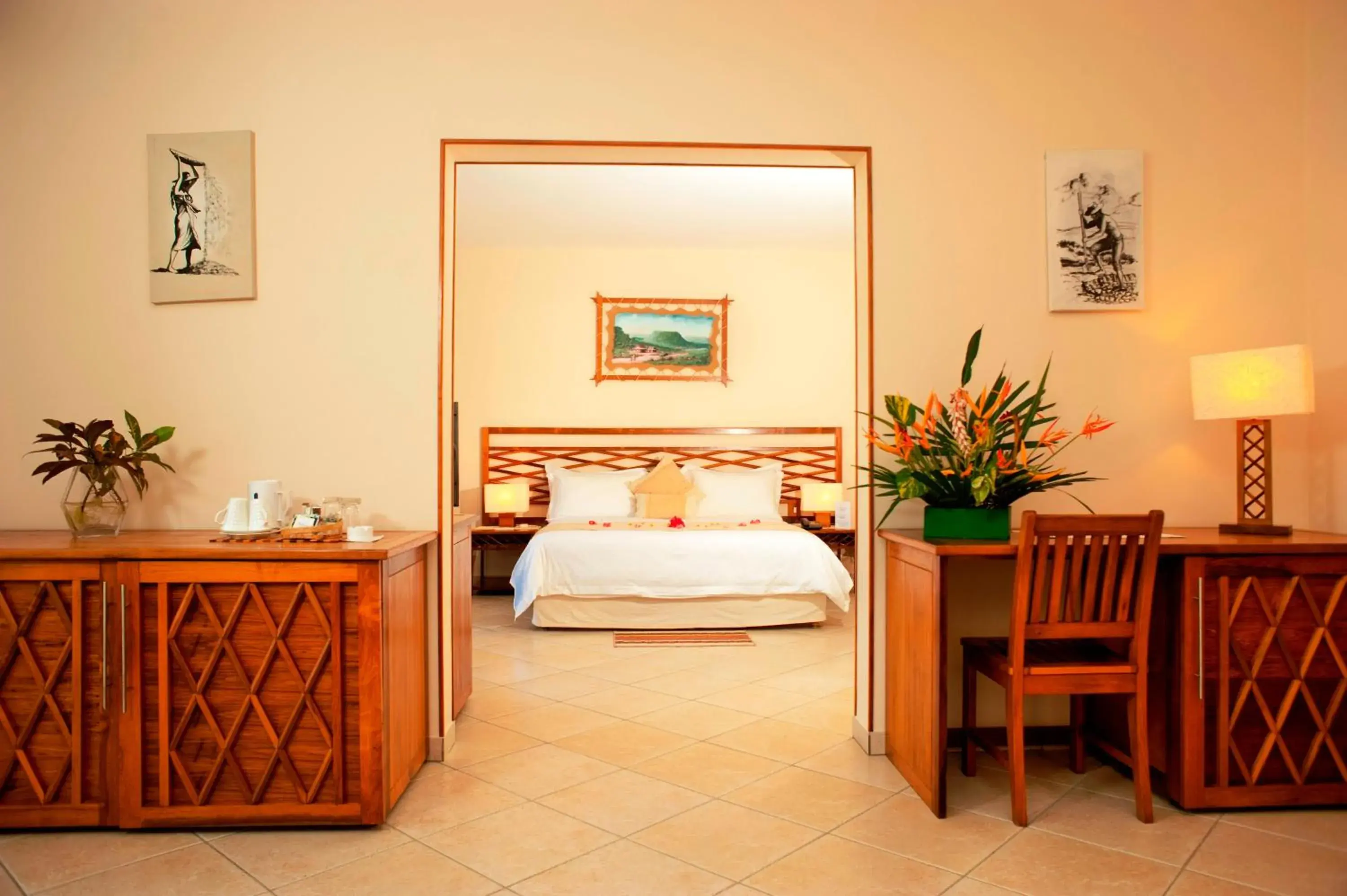 Bedroom, Bed in Royal Beach Hôtel Bedroom, Bed in Royal Beach Hôtel