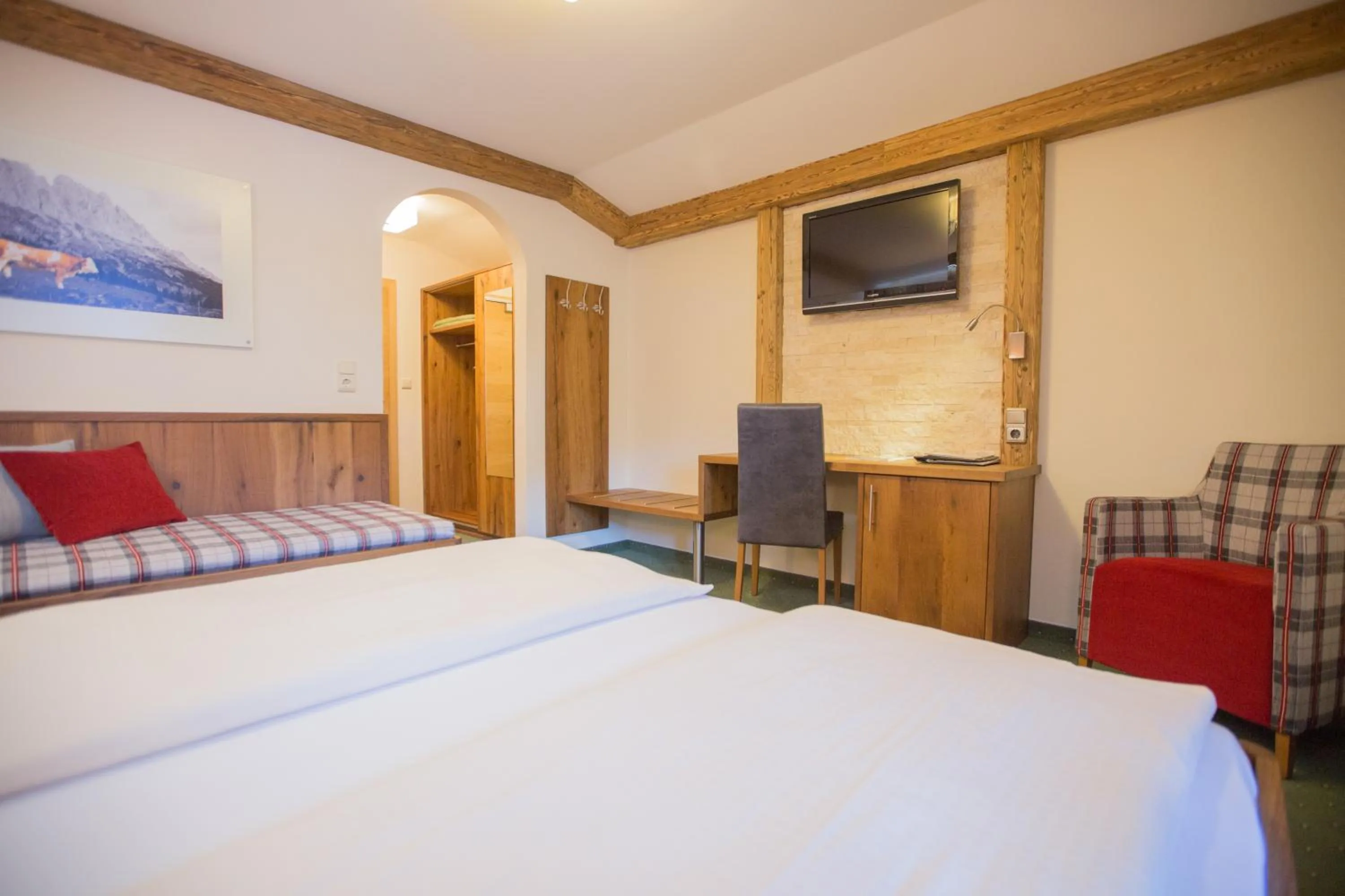 Photo of the whole room, Bed in Hotel Ennskraxblick