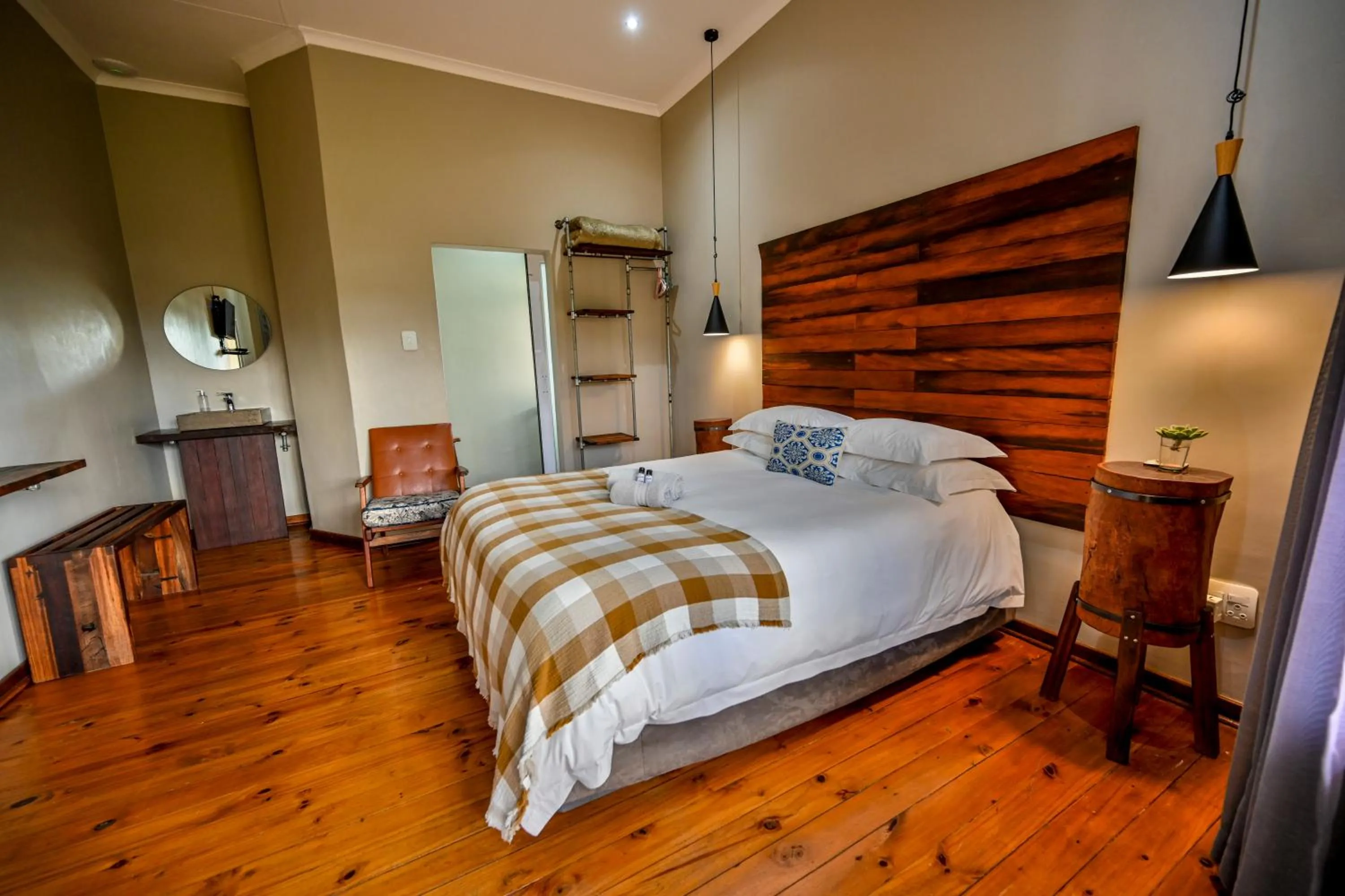 Bed in Blue Rain Guest House