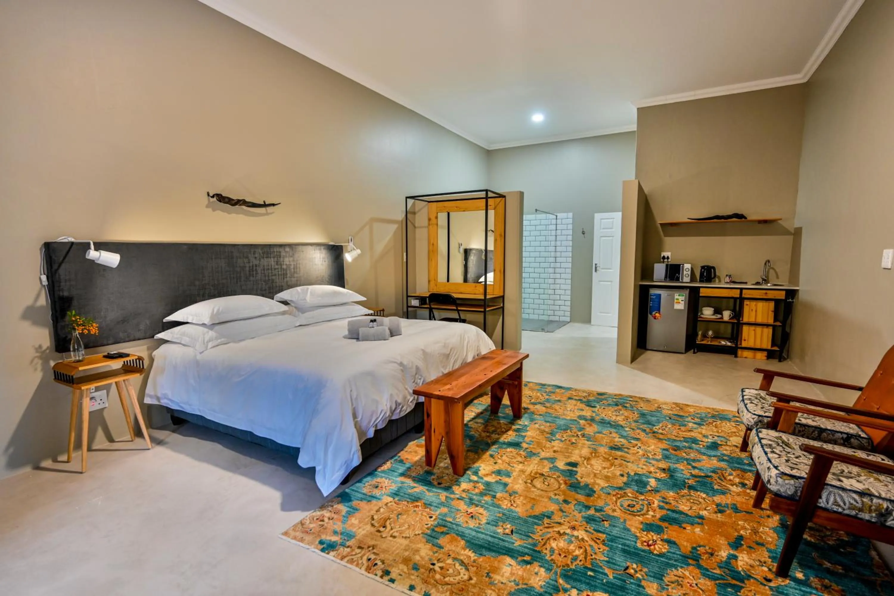 Bed in Blue Rain Guest House