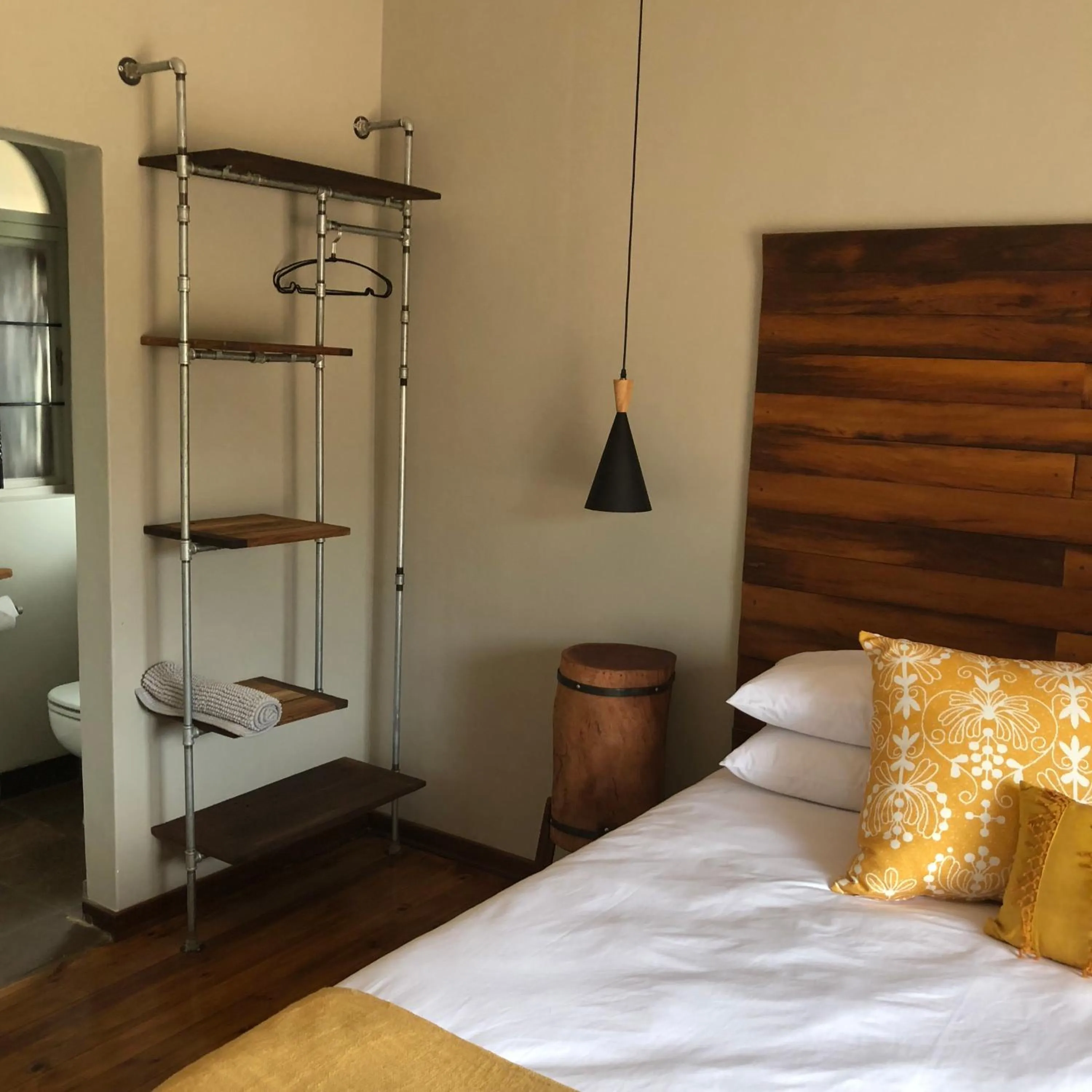 Shower, Bed in Blue Rain Guest House