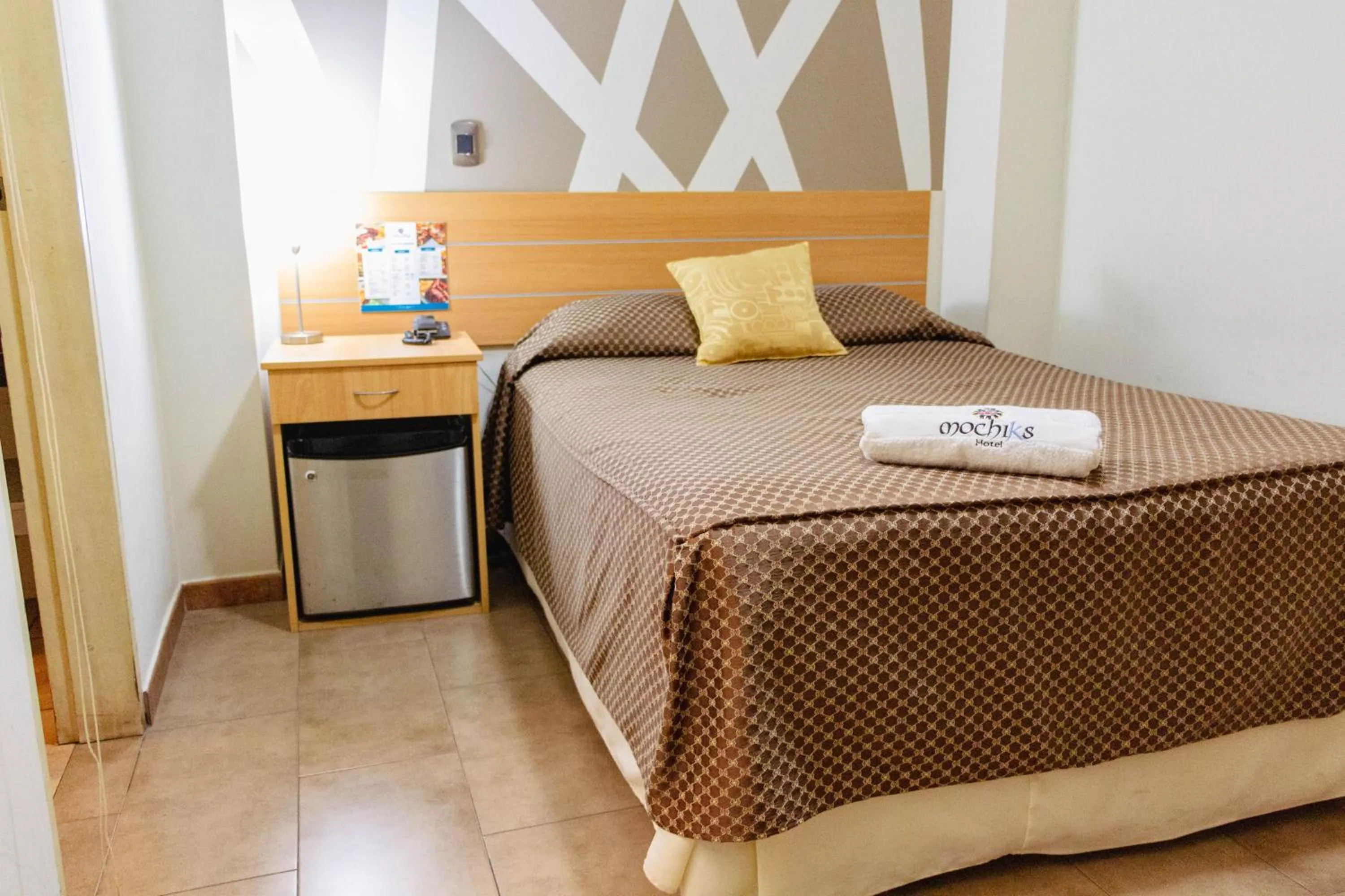 Bed in Hotel Mochiks