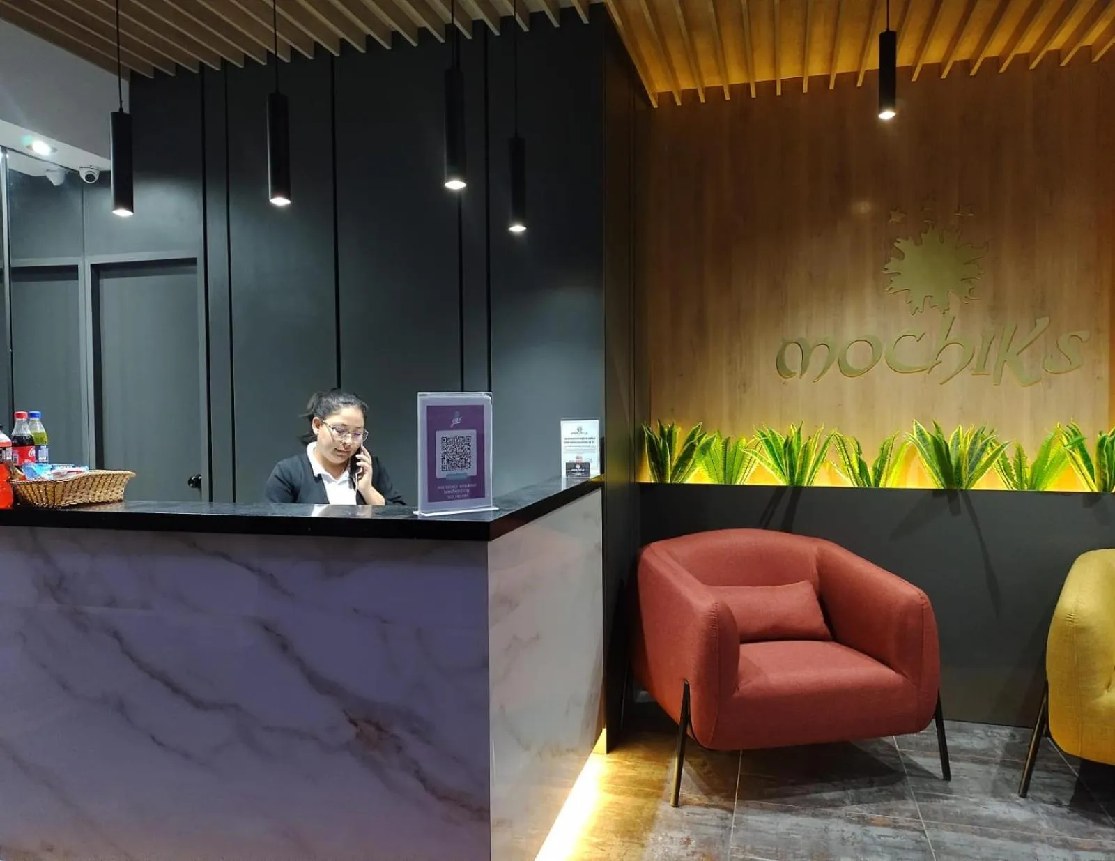 Lobby or reception in Hotel Mochiks