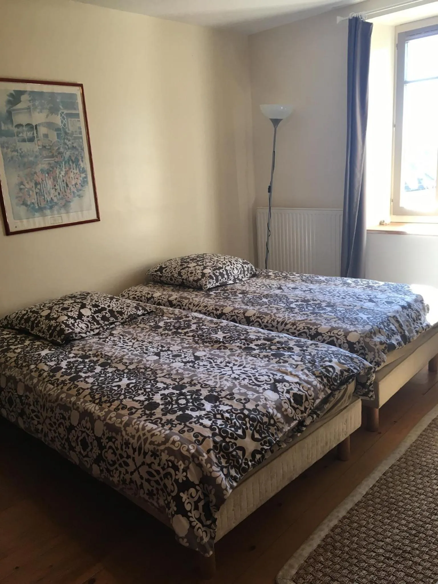 Bed in Chambres d'hôtes des Deux Lacs