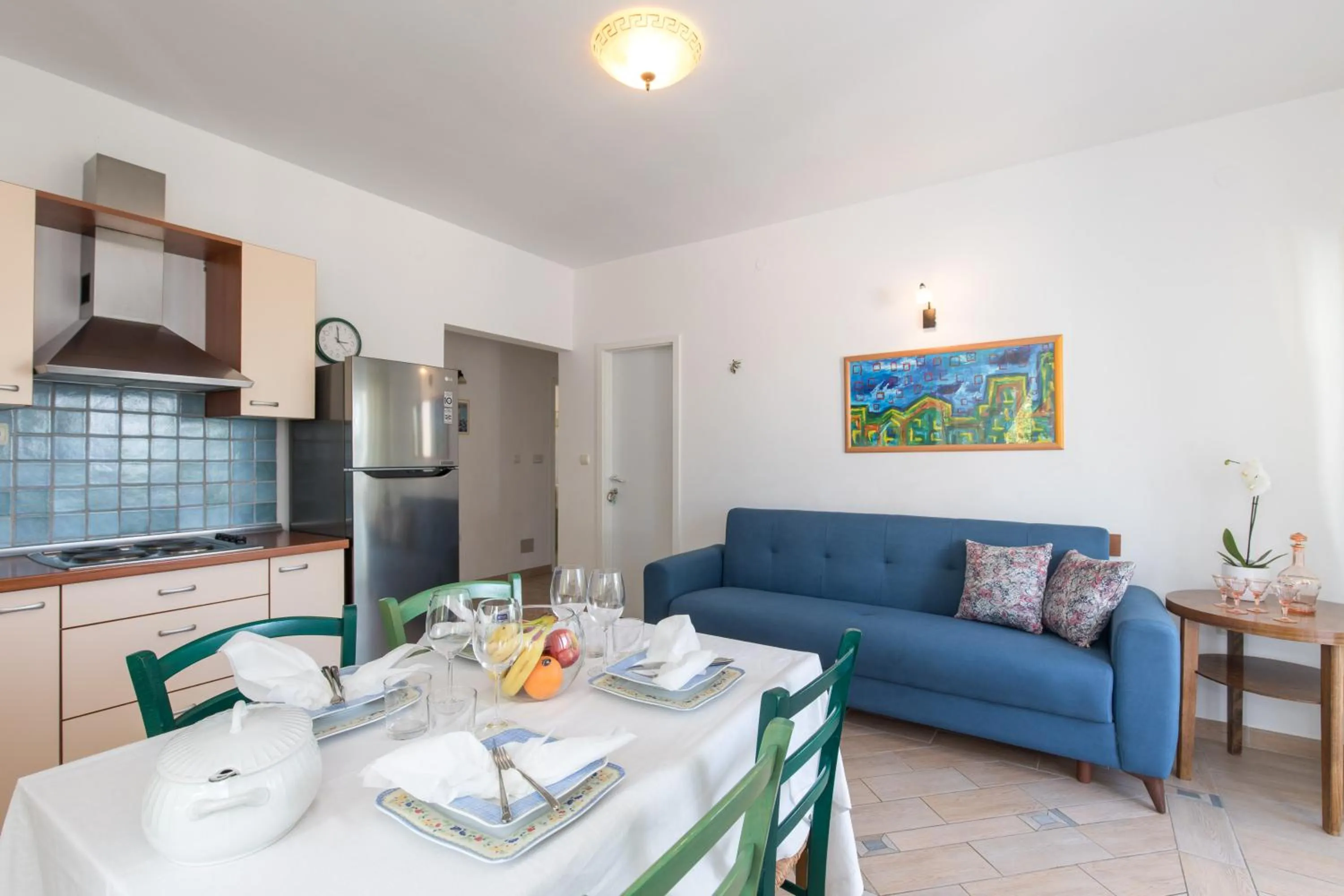 Kitchen or kitchenette in Apartments Ivona