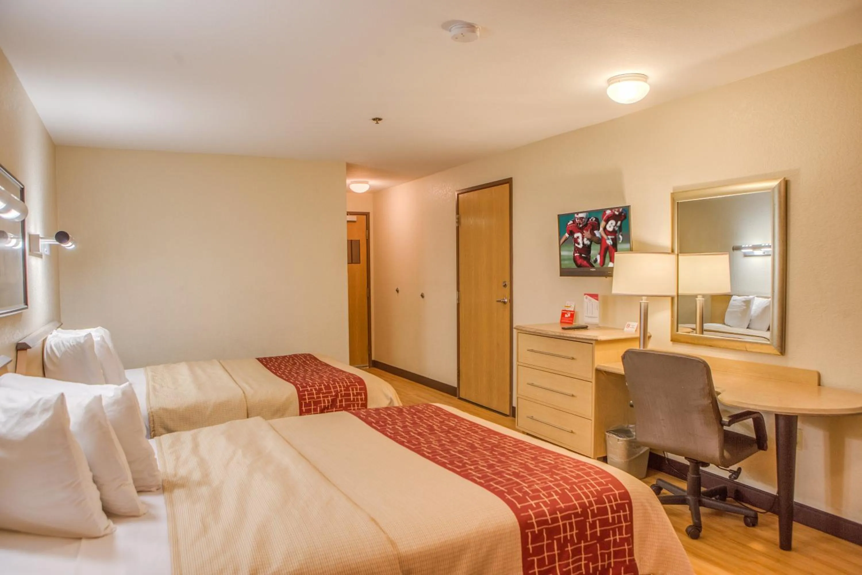 Standard Room with Two Queen Beds Disability Access Roll-In Shower Non-Smoking - single occupancy in Red Roof Inn Pharr - McAllen