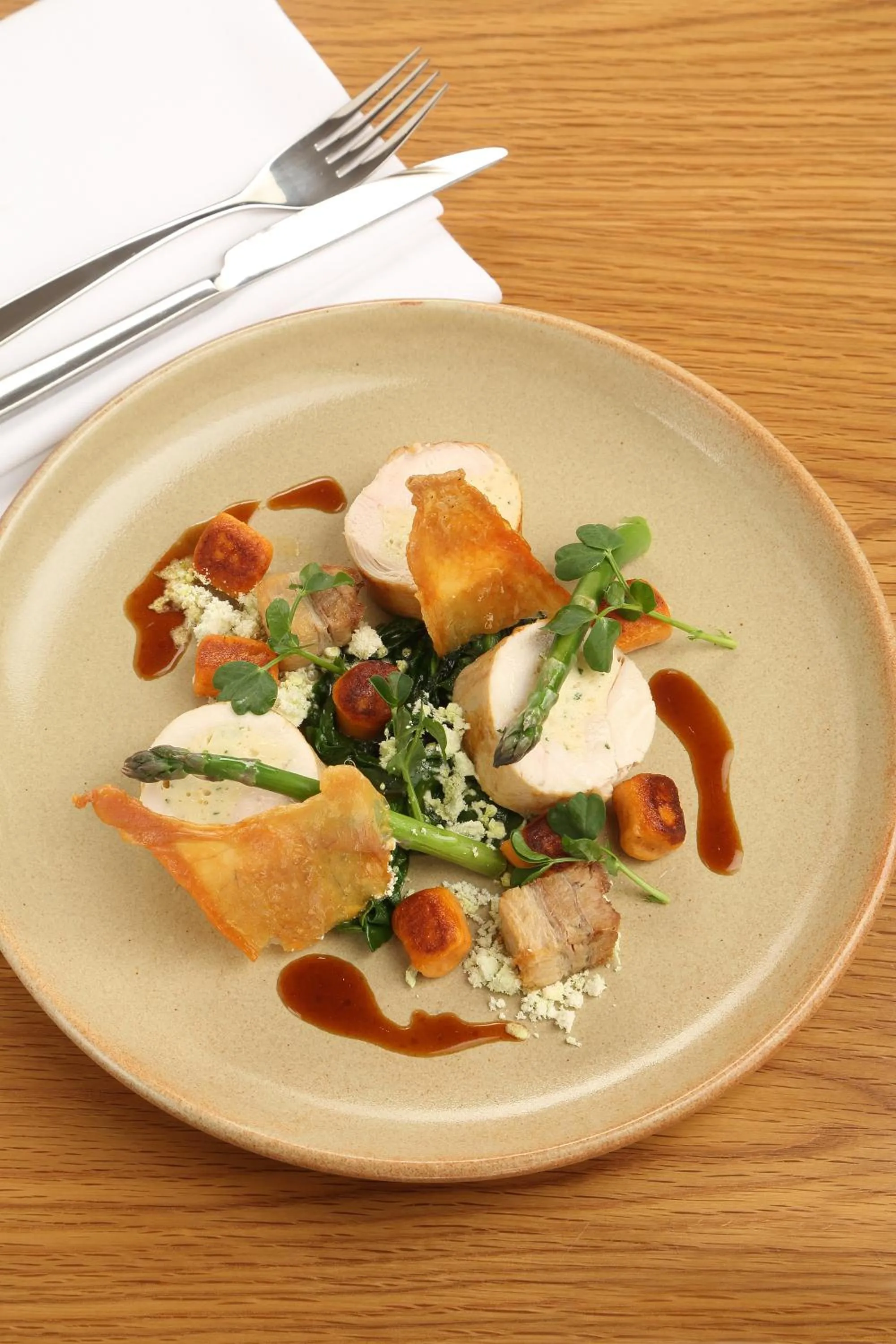 Food close-up in Sun Inn