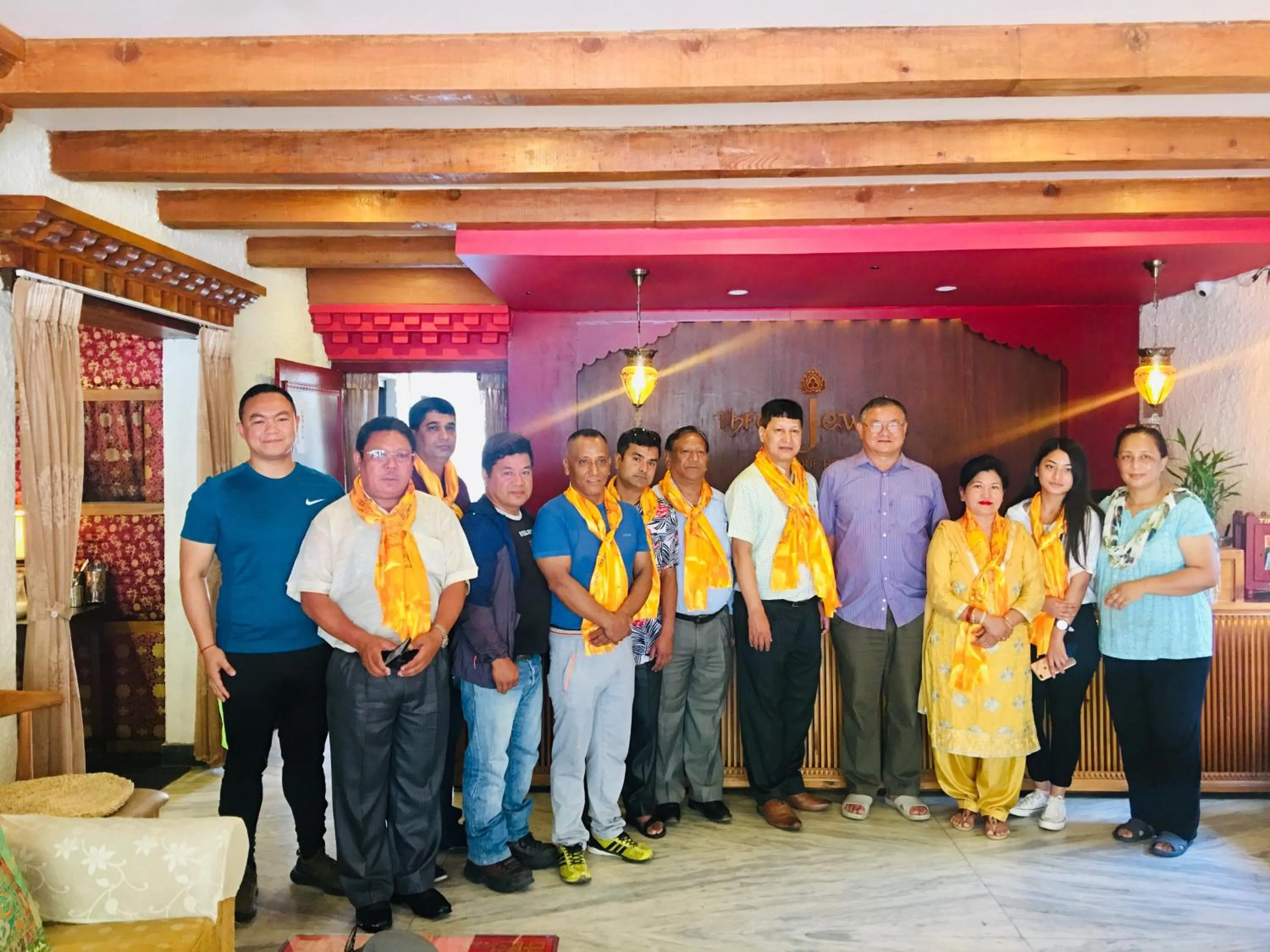 group of guests in Three Jewels Boutique Hotel