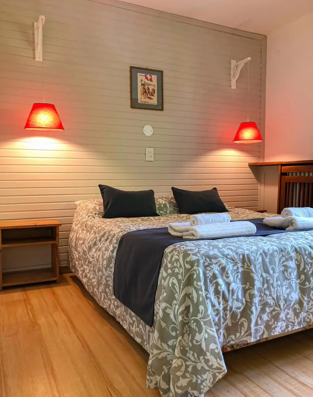 Bed in Hostería Suiza - Ex Casita Suiza
