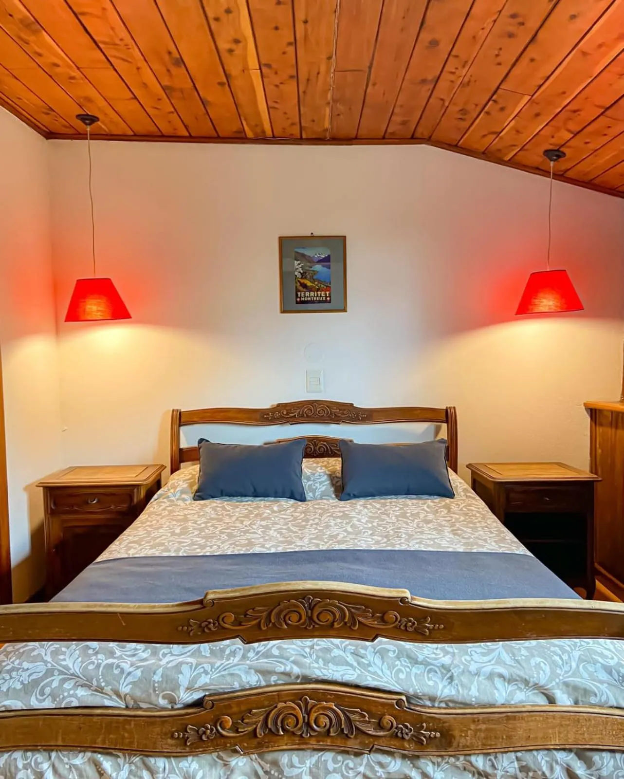 Bed in Hostería Suiza - Ex Casita Suiza
