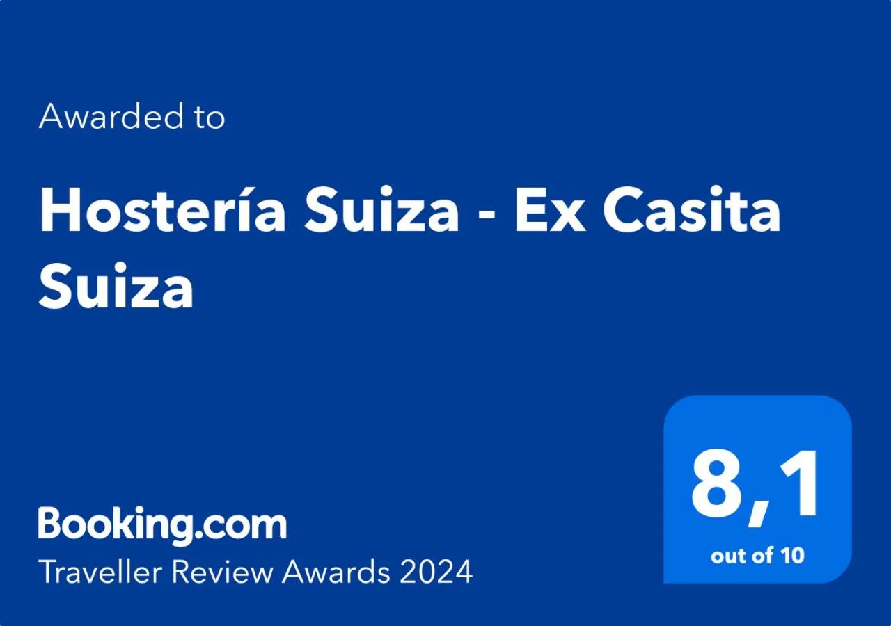 Certificate/Award in Hostería Suiza - Ex Casita Suiza