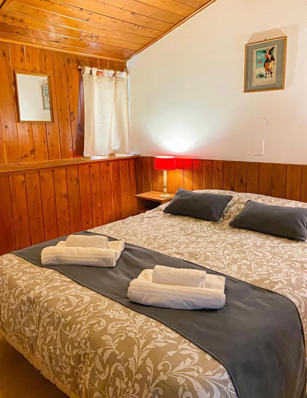 Bed in Hostería Suiza - Ex Casita Suiza