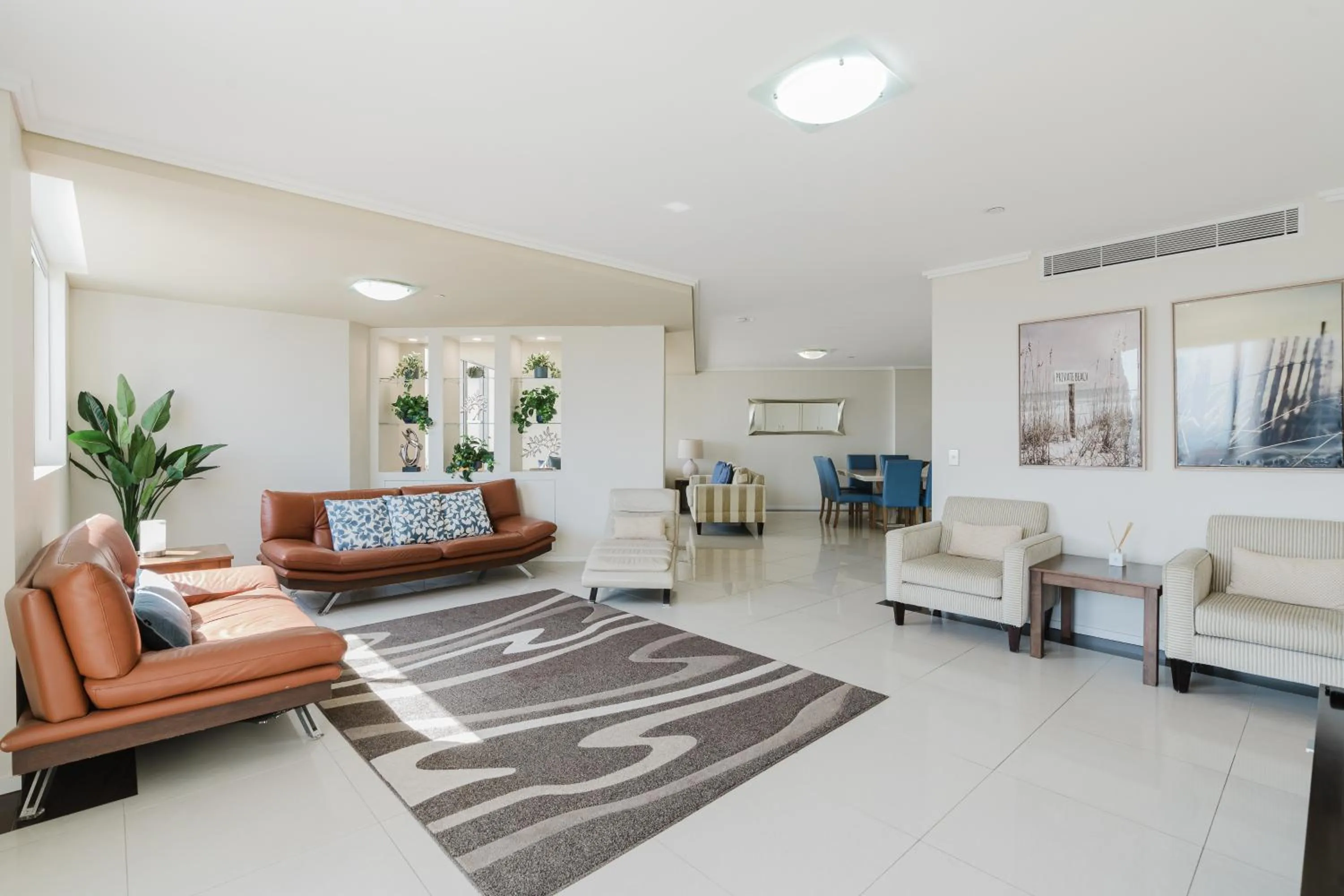 Living room in Trilogy Surfers Paradise