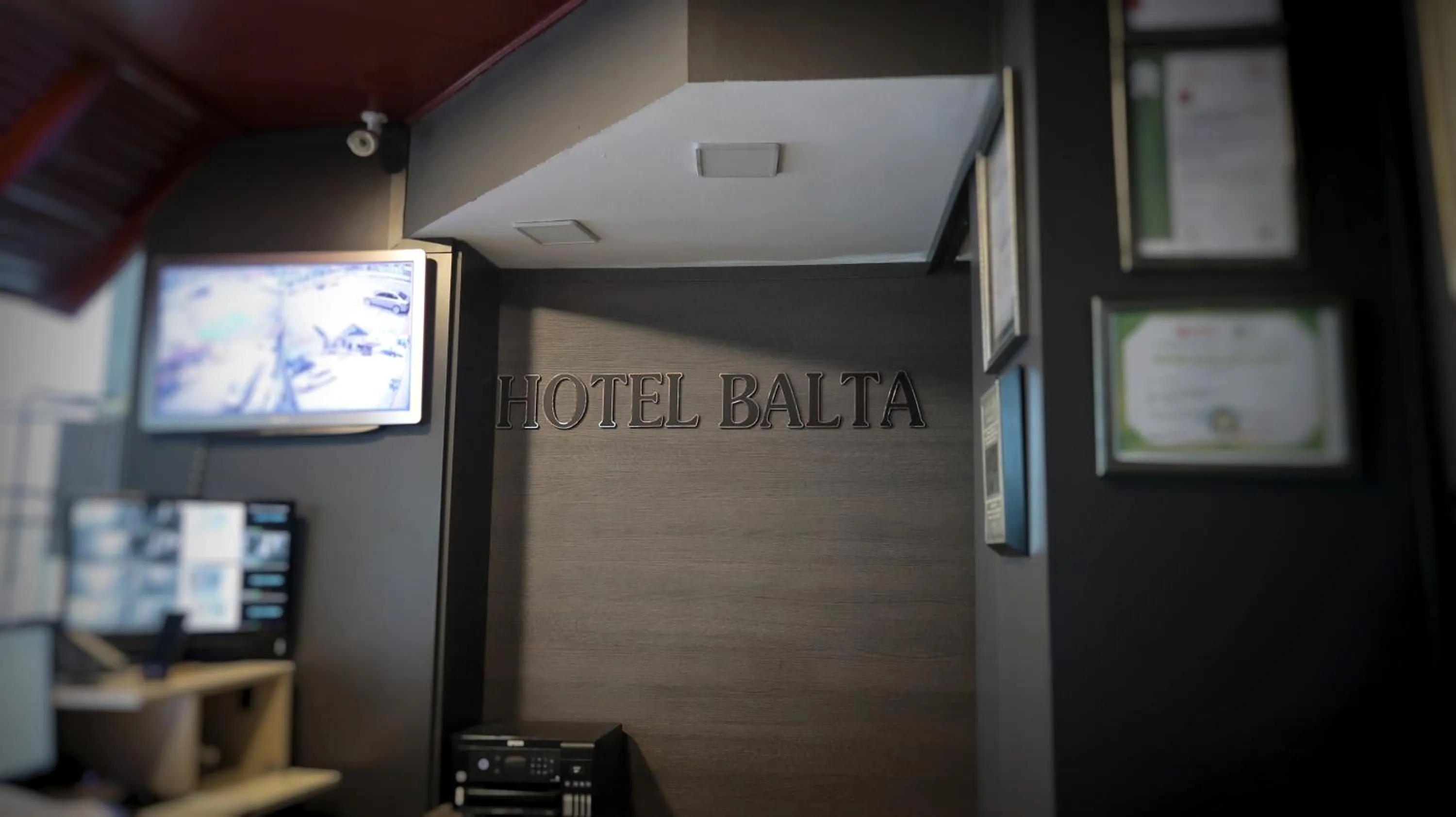 Logo/Certificate/Sign in Balta Hotel