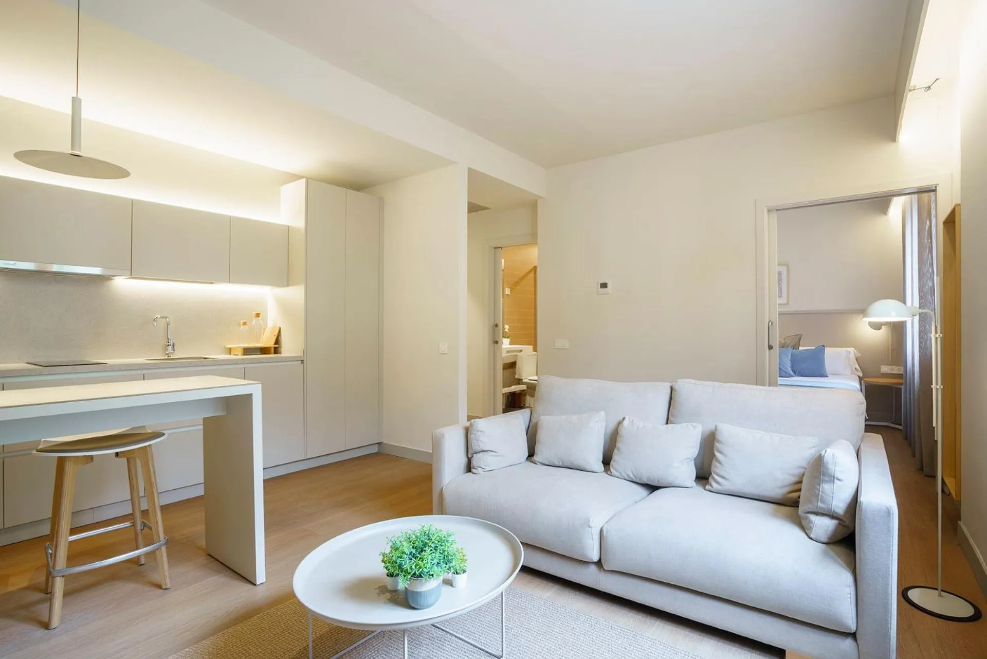 Living room in Fisa Rentals Ramblas Apartments